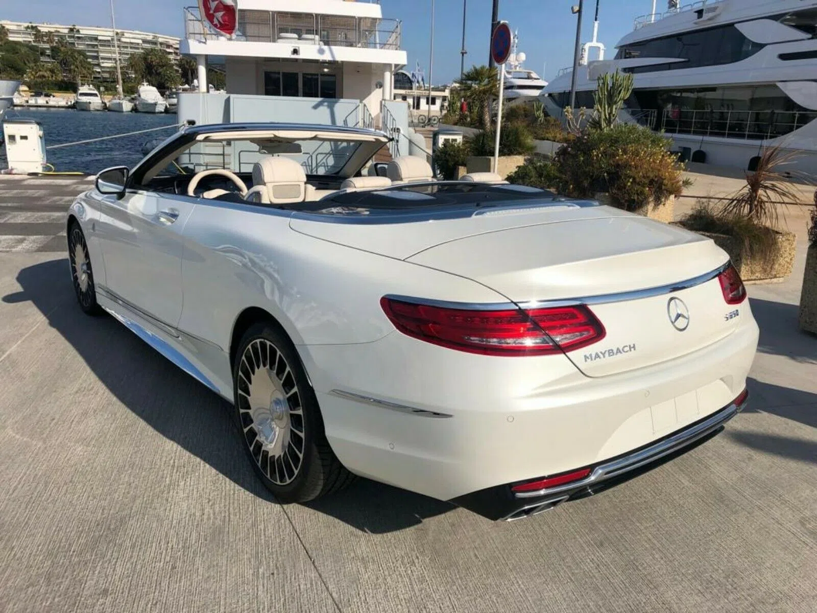 2019 Mercedes-Maybach S 650 Cabriolet 1 of 300 for sale, exterior, White