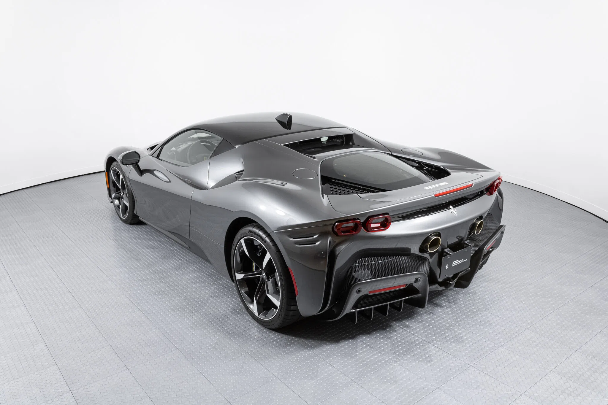 2021 Ferrari SF90 Stradale, rear three-quarter view