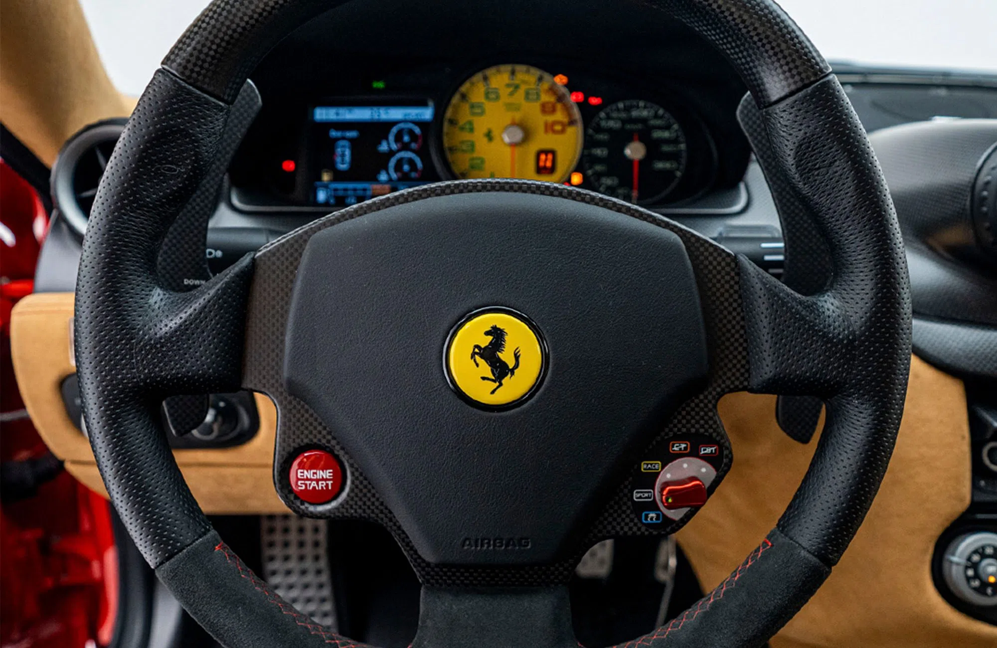 2011 Ferrari 599 GTO interior, steering wheel
