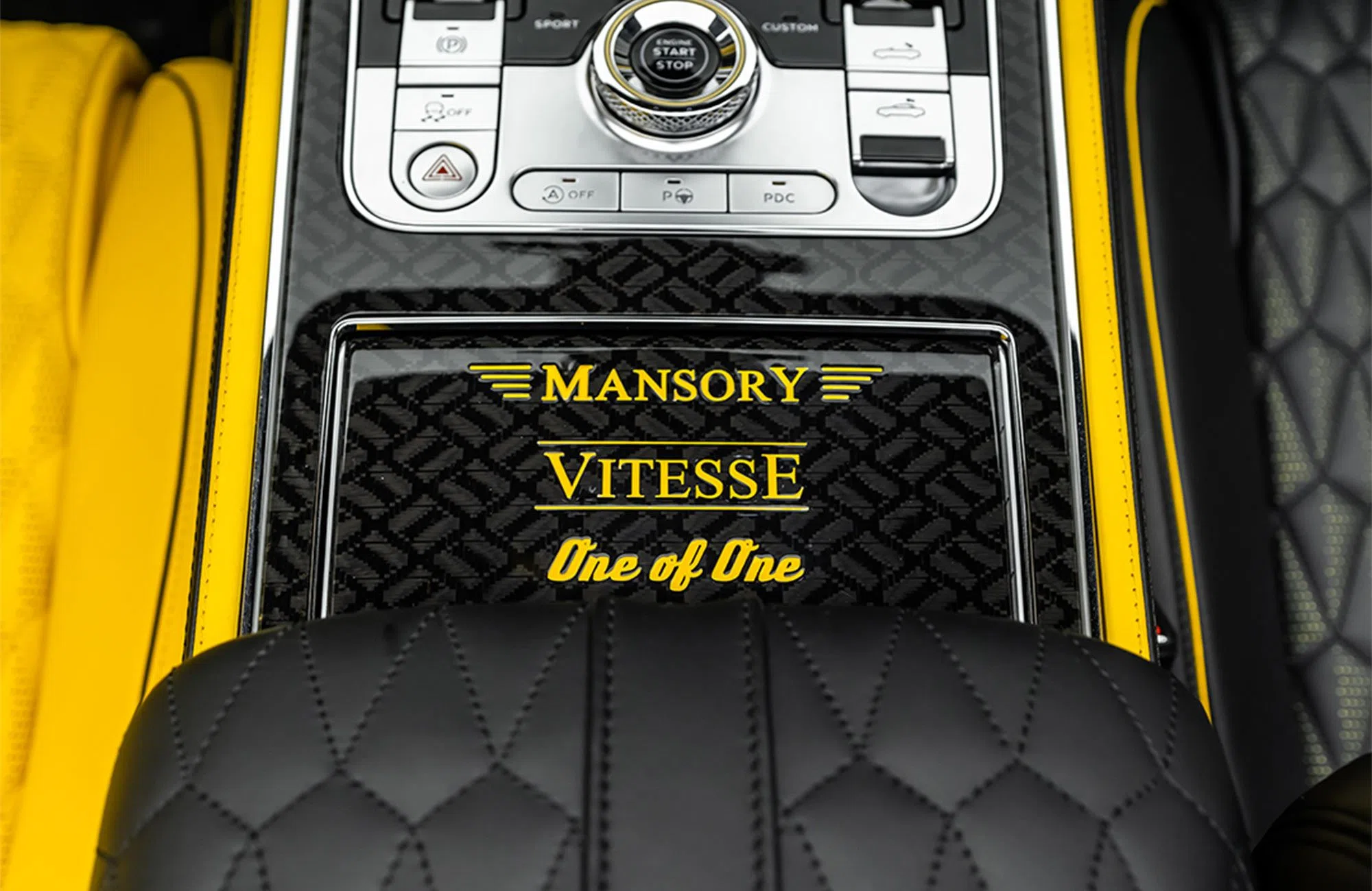 2022 Mansory Continental GTC Vitesse interior, door sill