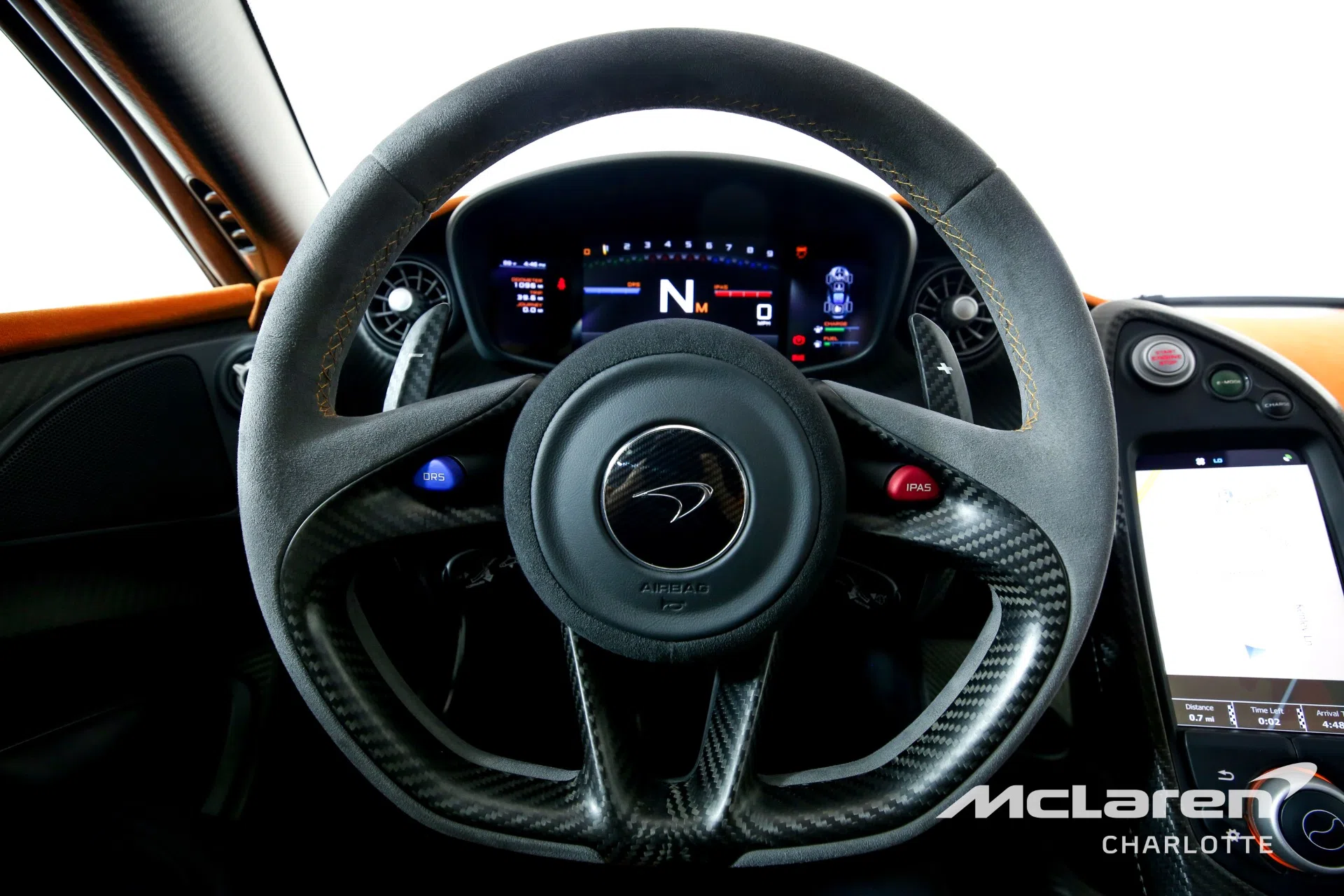 2015 MCLAREN P1 interior, Slate Grey/McLaren Orange