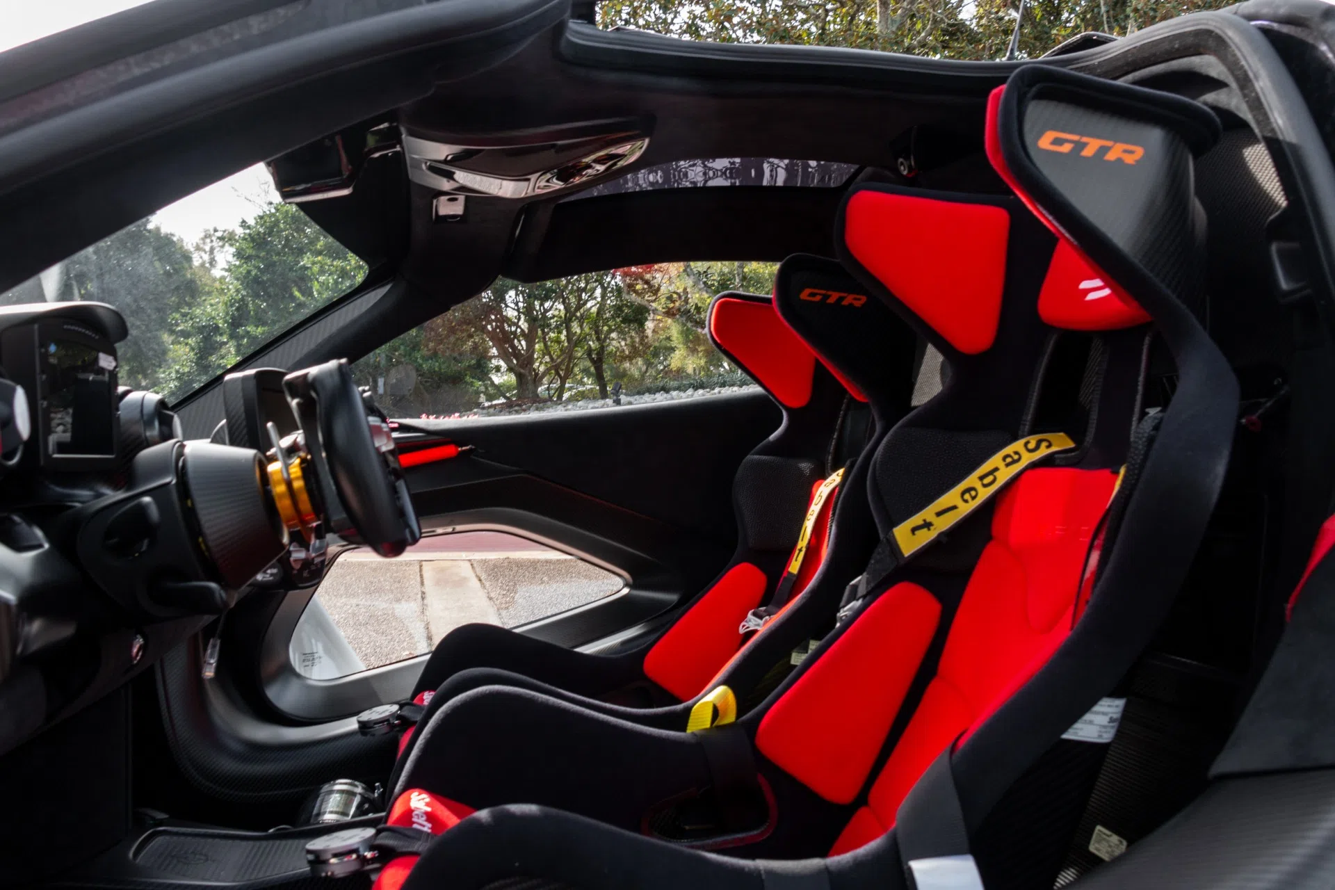 2020 McLaren Senna GTR interior, seats, Black