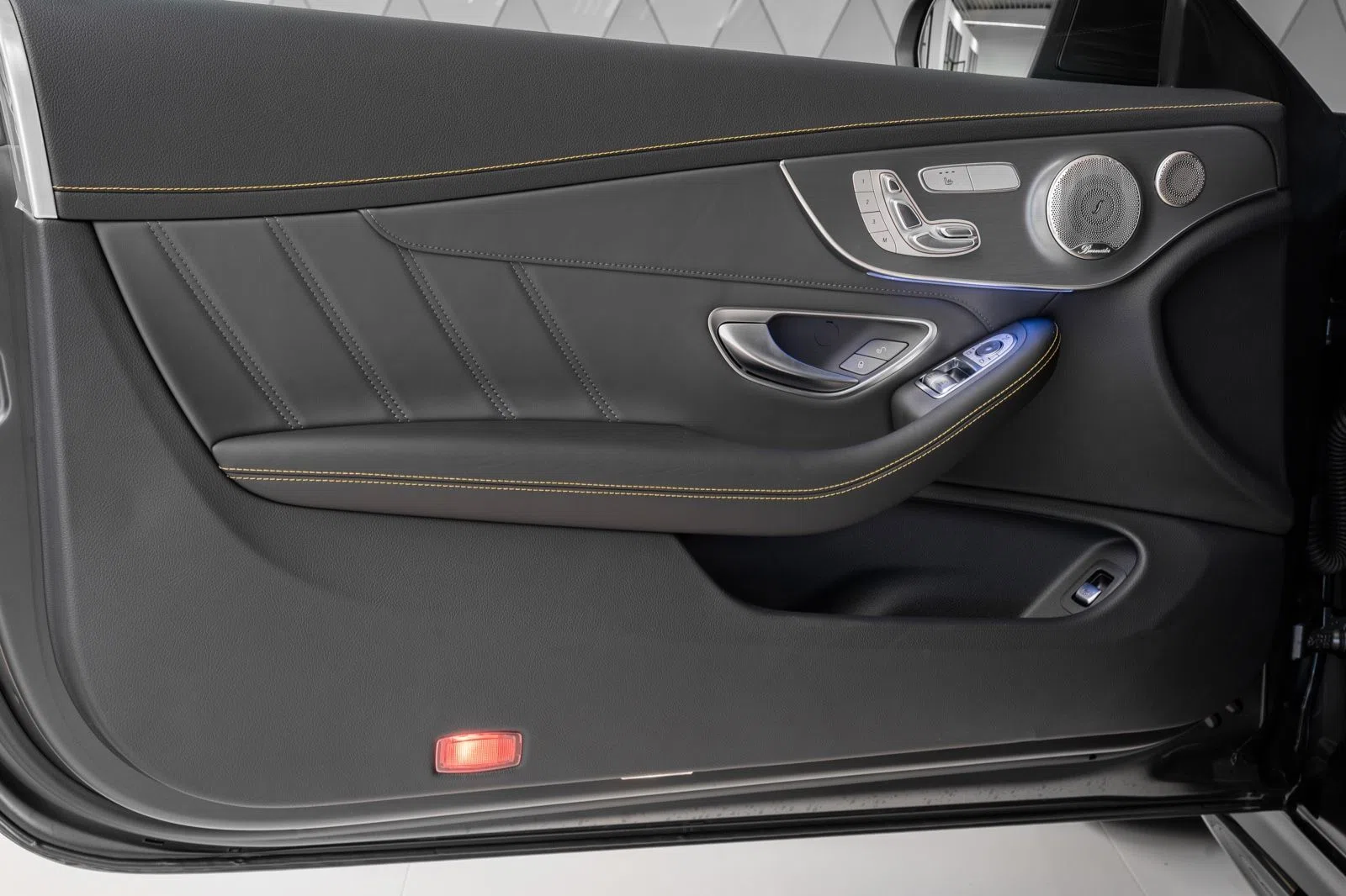 2023 Mercedes-Benz C 63 AMG S Coupé interior, door panel, Grey, Full leather