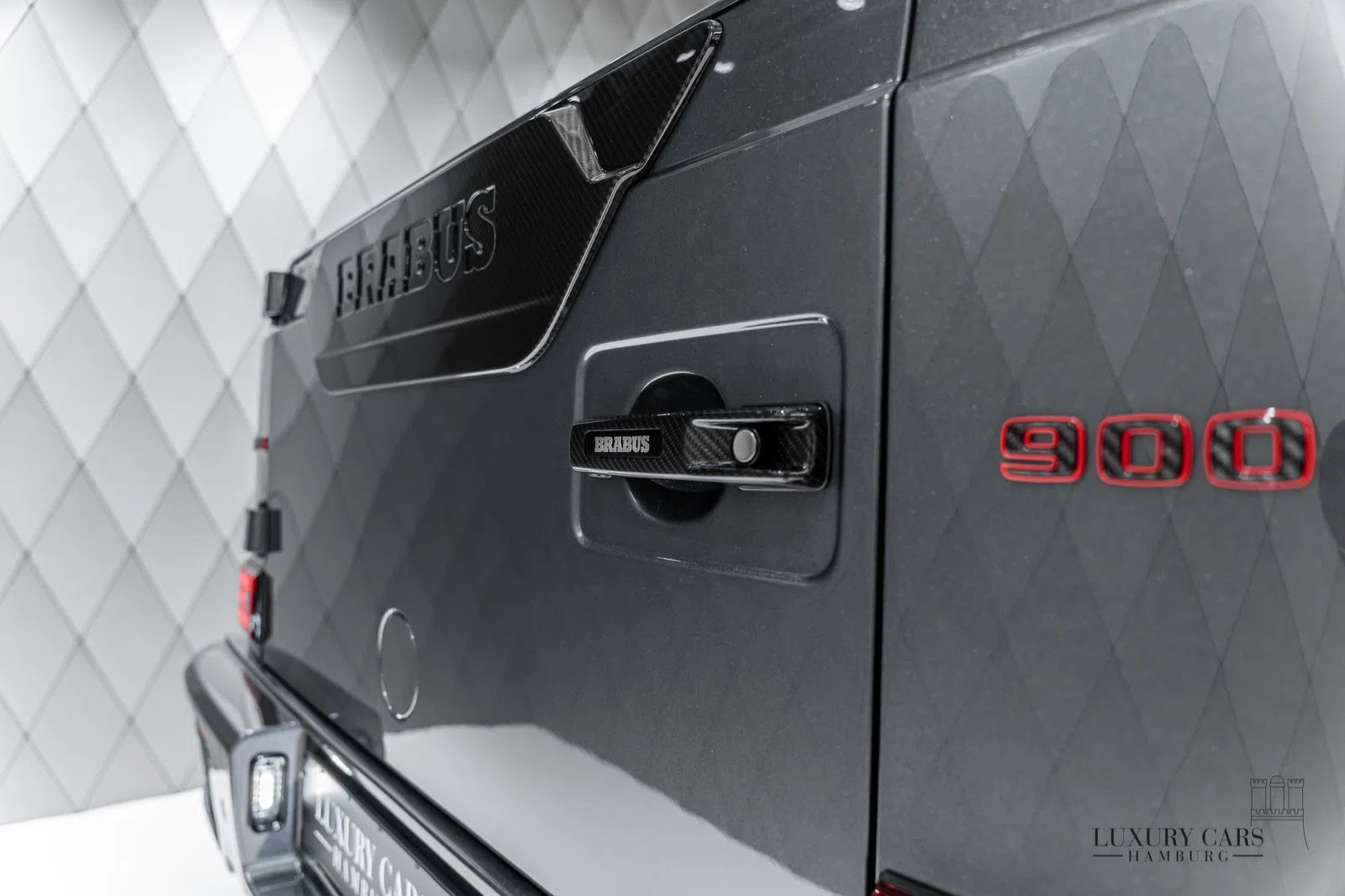 2022 BRABUS XLP 900 Adventure interior, door sill, Black, Full leather