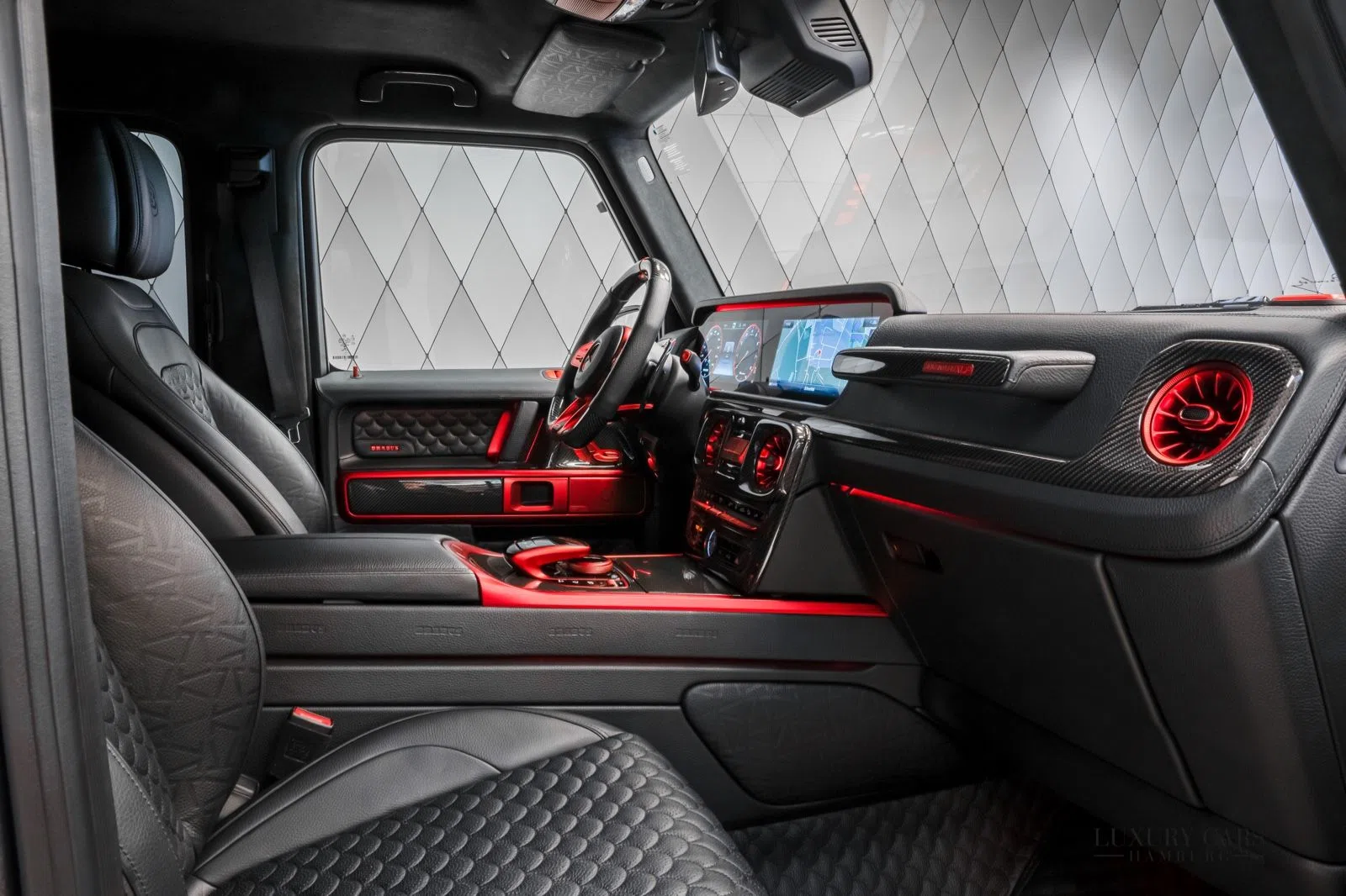 2022 BRABUS XLP 900 Adventure interior, Black, Full leather