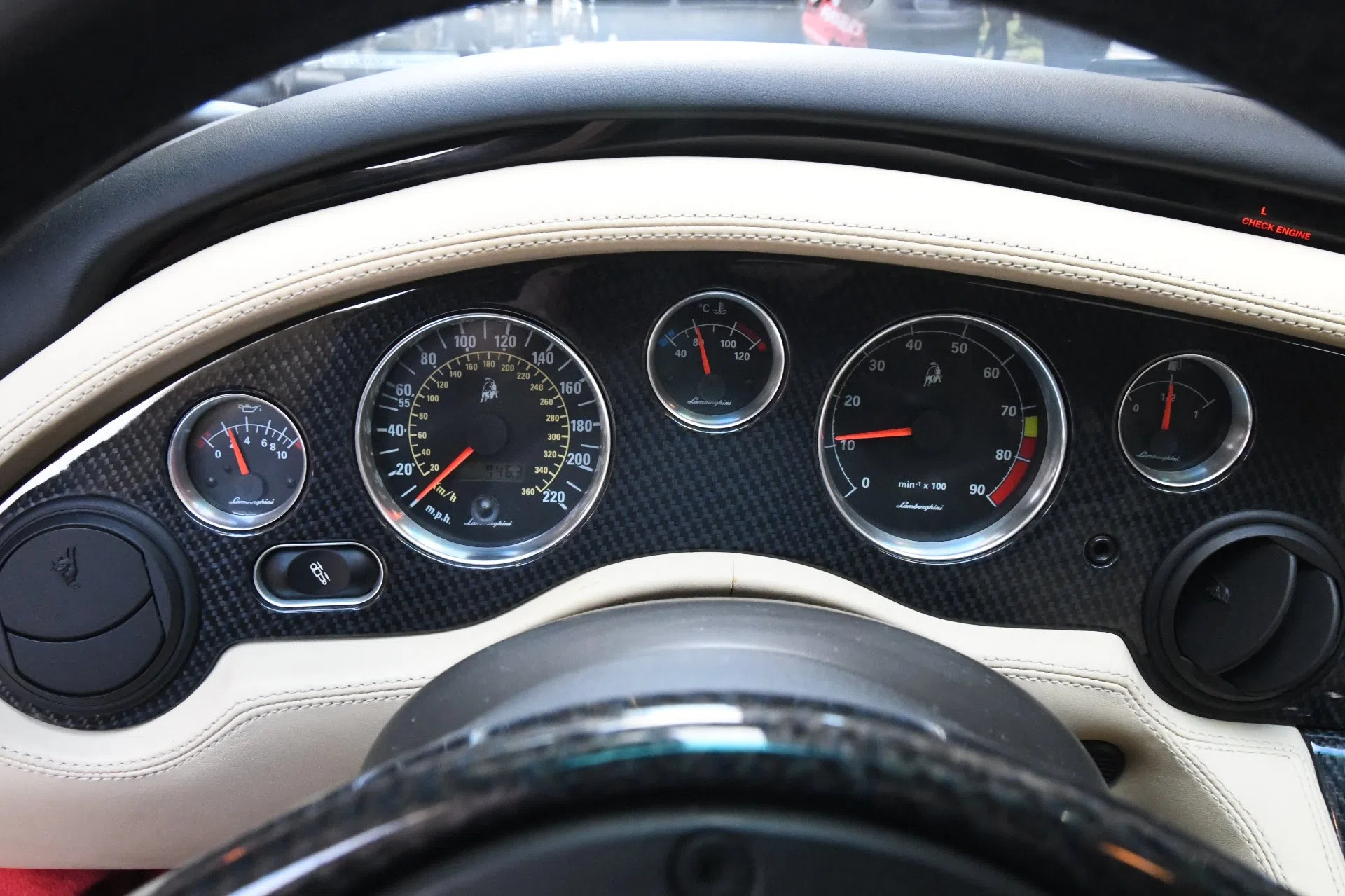 2021 Lamborghini Diablo VT 6.0 interior, Tan, Full leather