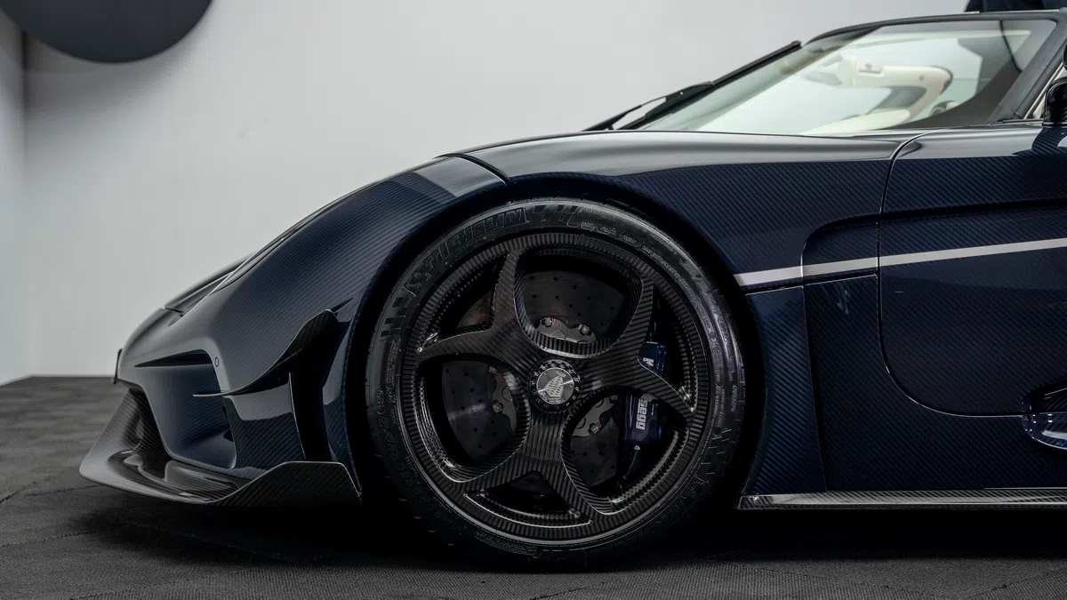 2019 Koenigsegg Regera for sale, exterior, Exposed Blue Carbon