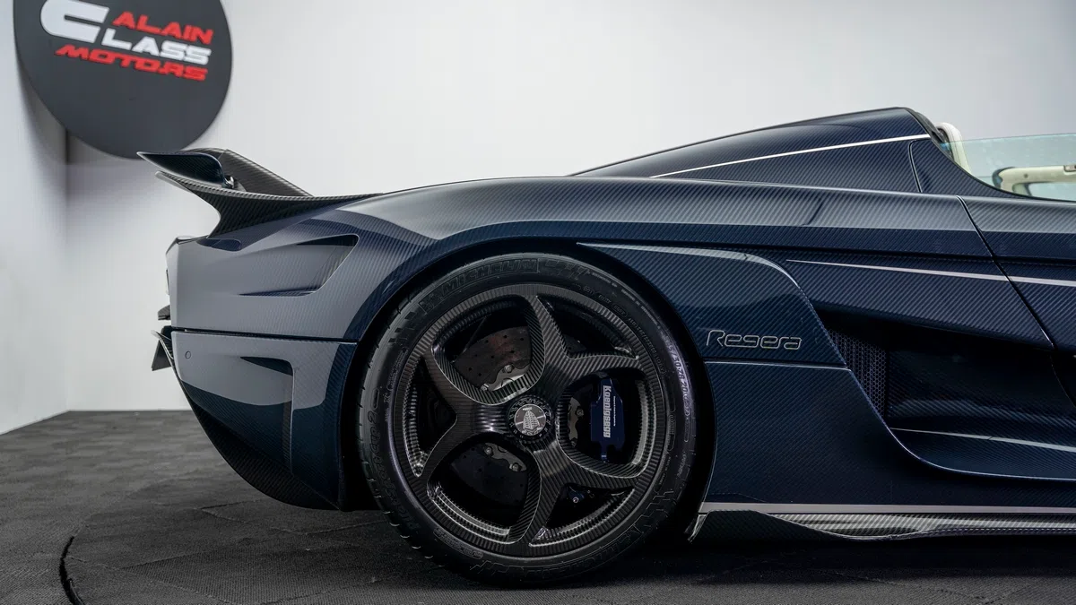 2019 Koenigsegg Regera for sale, exterior, Exposed Blue Carbon