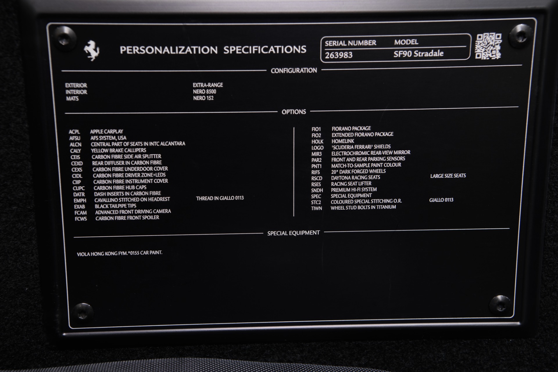 2021 FERRARI SF90 STRADALE, 17/19