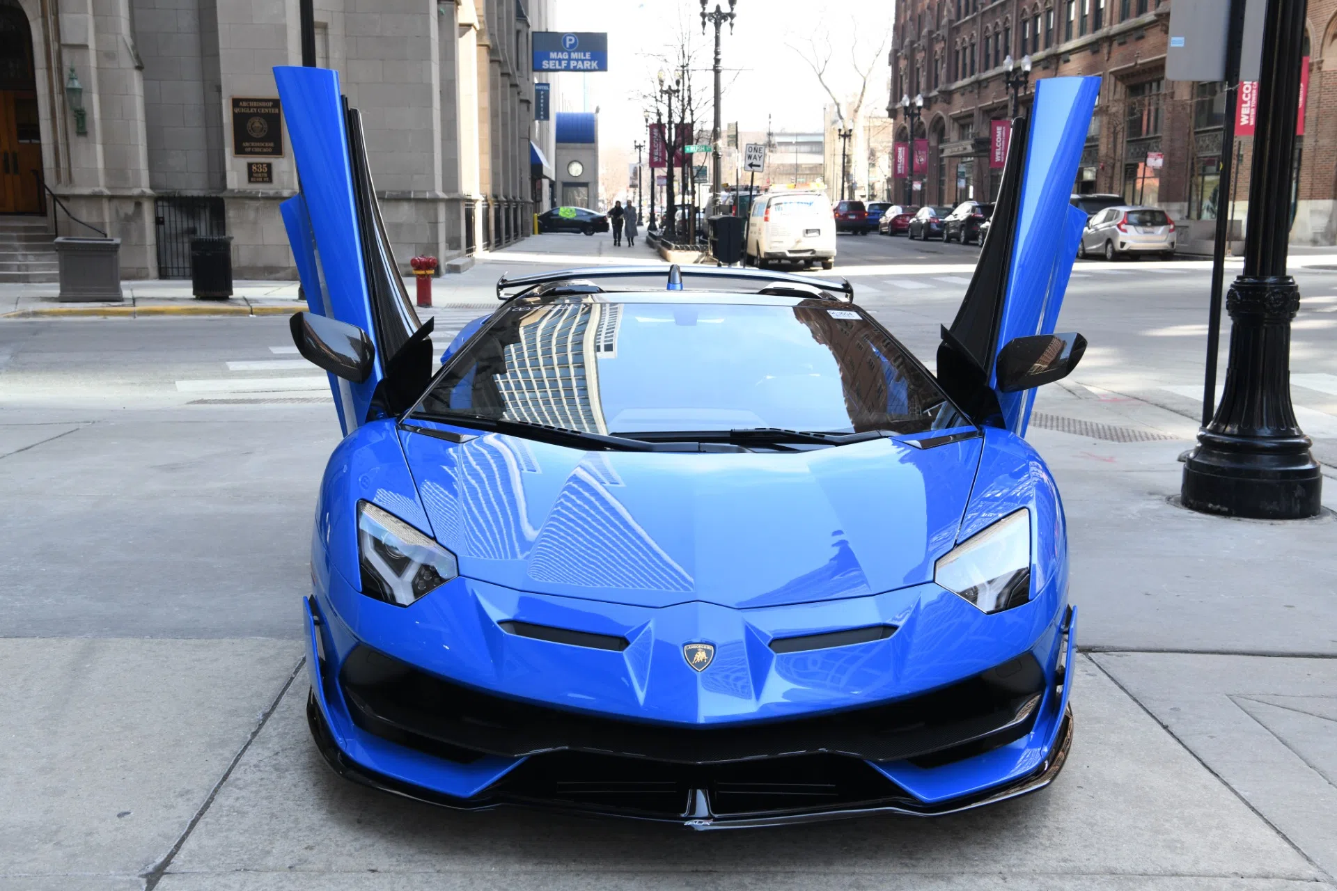 2021 Lamborghini Aventador SVJ Roadster for sale, exterior, Blu Nila