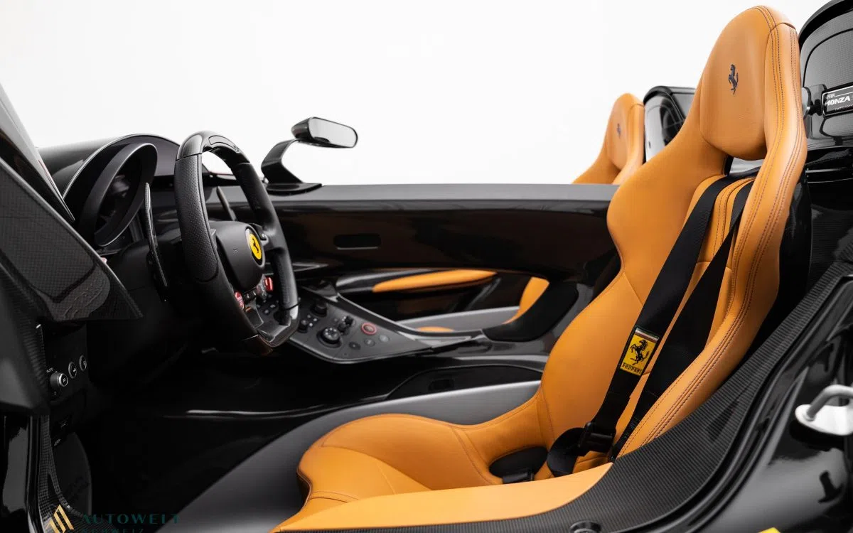 Ferrari Monza SP2 interior, Brown, Full leather