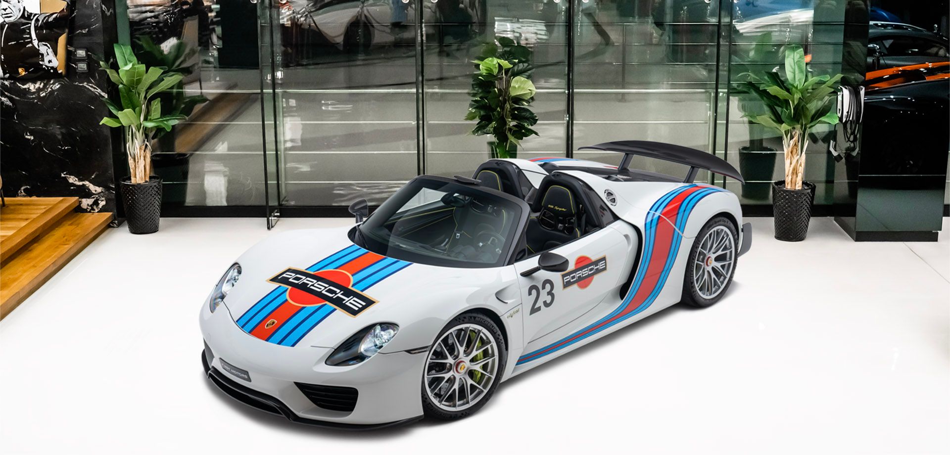 2015 Porsche 918 Spyder Weissach Package Martini Edition