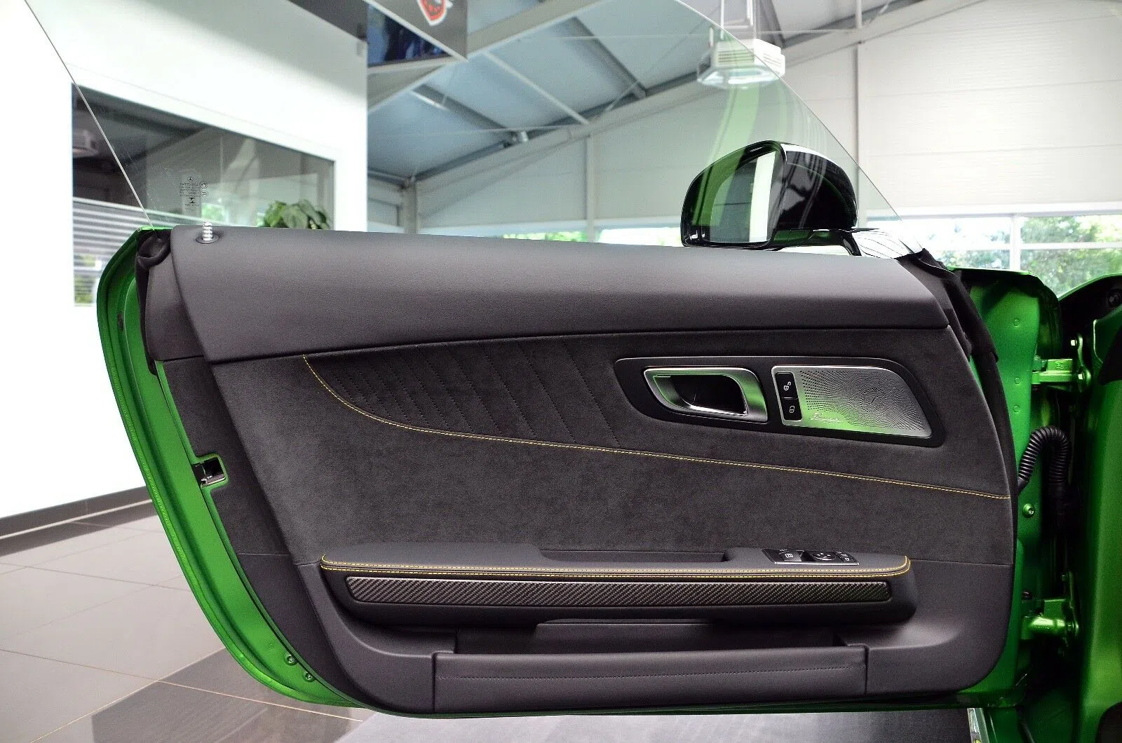 2018 Mercedes-Benz AMG GT R interior, door panel, Black