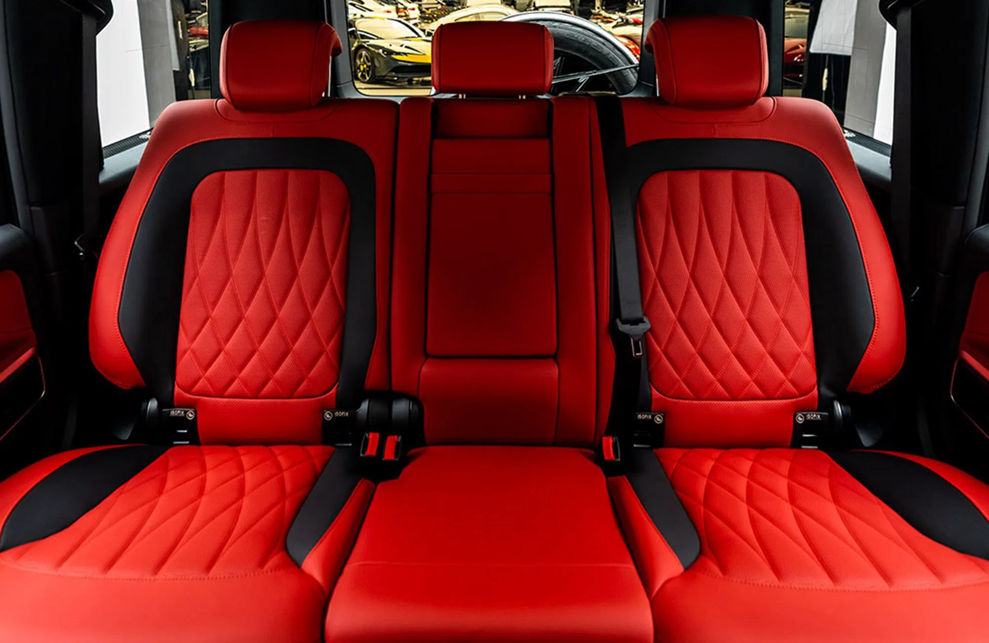 2021 Mercedes-AMG G 63 interior, seats, Red