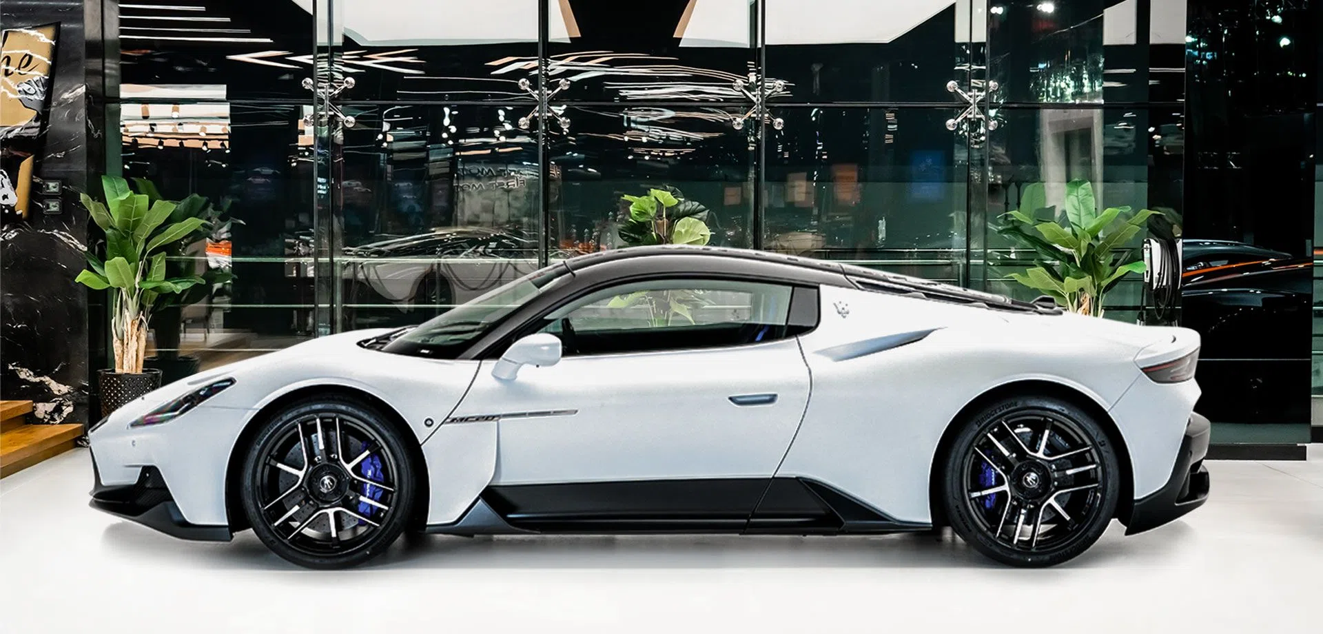 2022 Maserati MC20, side profile, White