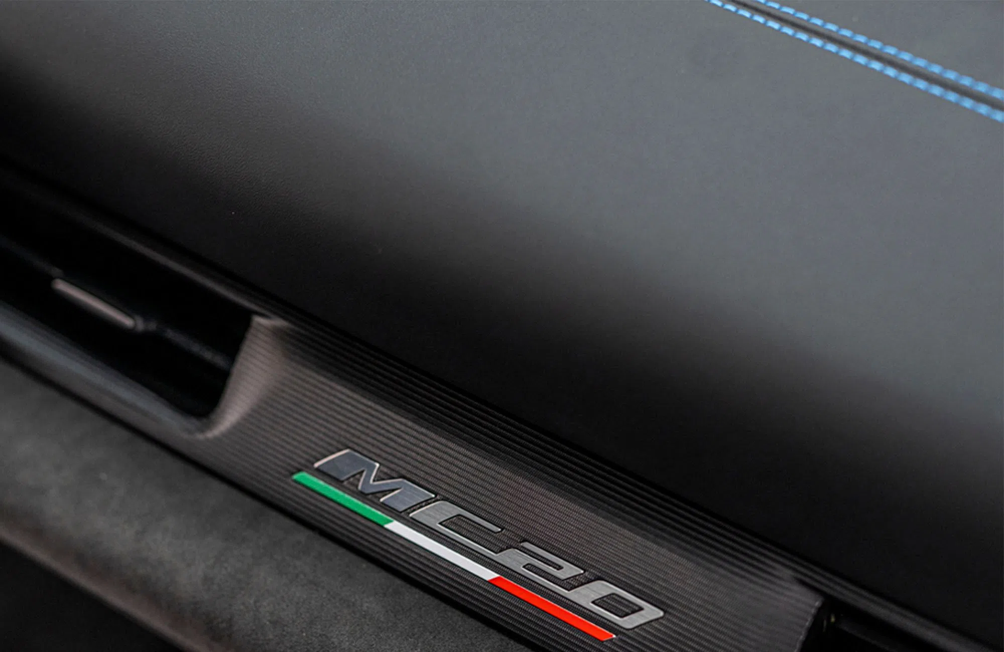 2022 Maserati MC20 interior, door sill, Black