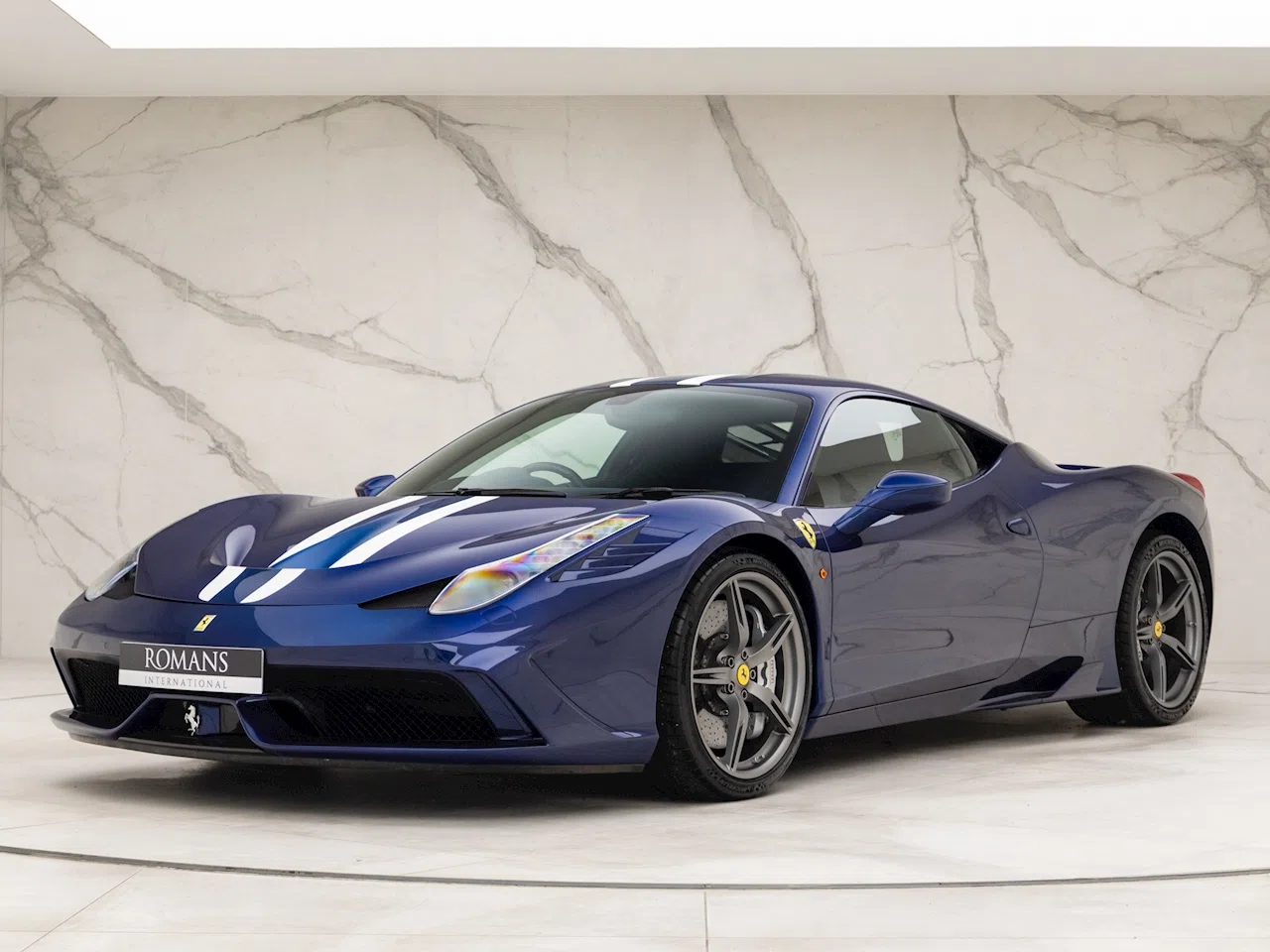 2015 Ferrari 458 Speciale for sale, exterior, Blu Tour De France