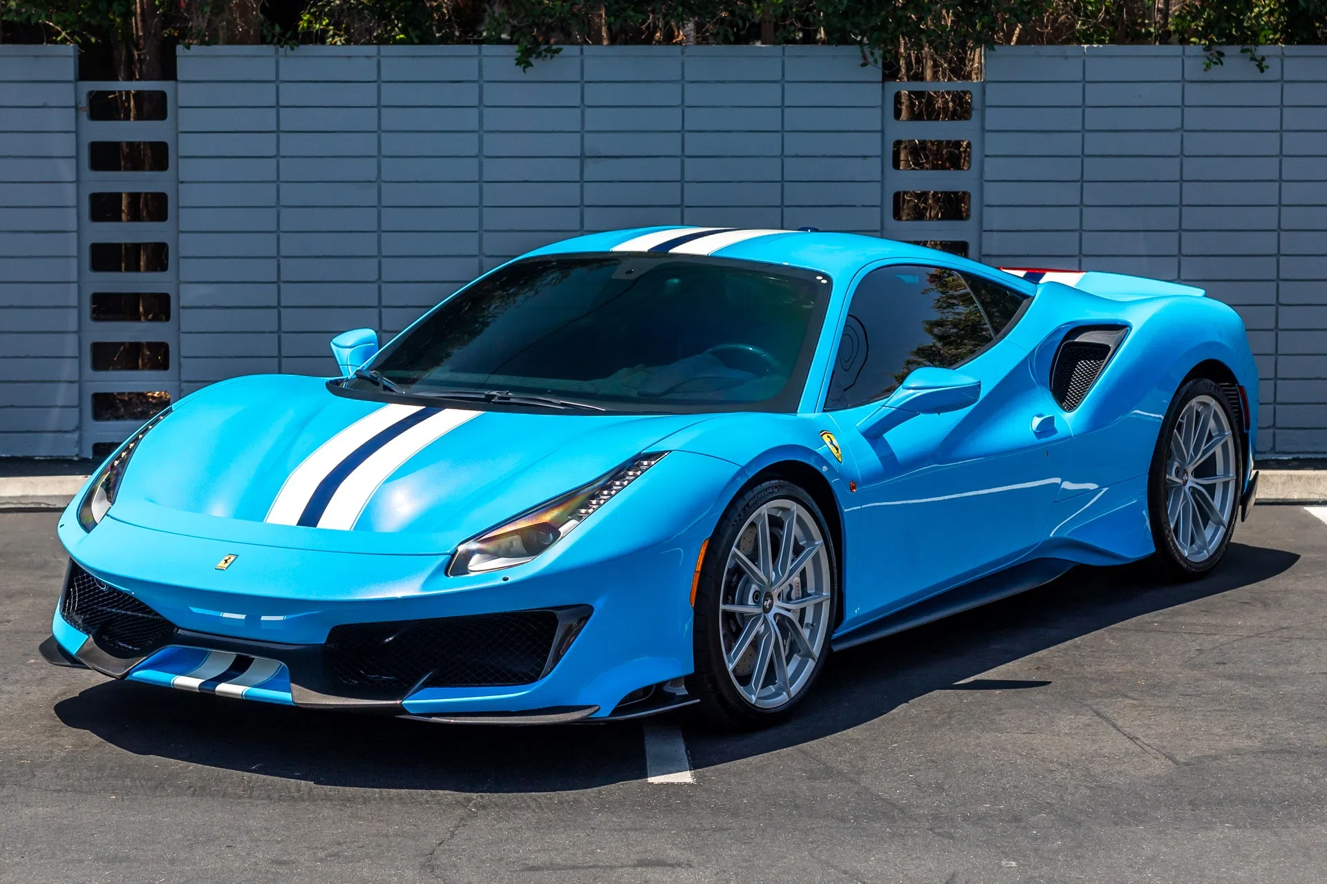 2020 Ferrari 488 Pista for sale, exterior, Blu Soltani
