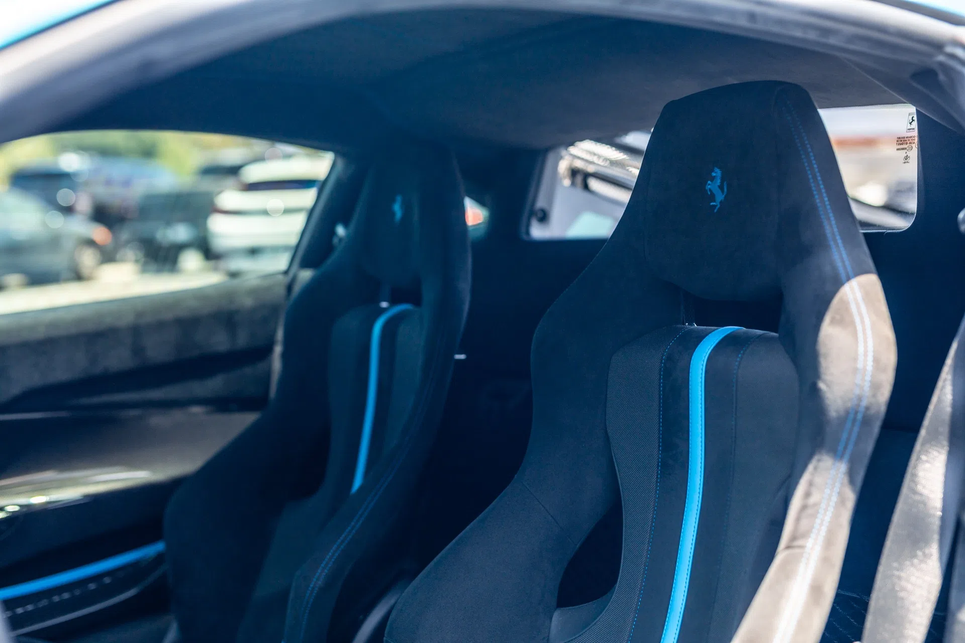 2020 Ferrari 488 Pista interior, seats, Nero