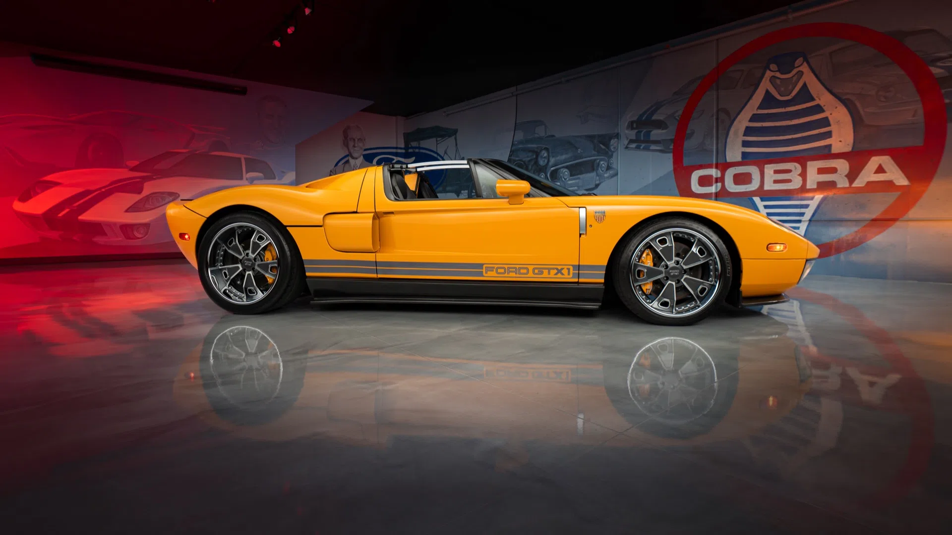 2005 Ford GTX1, side profile, Valencia Yellow