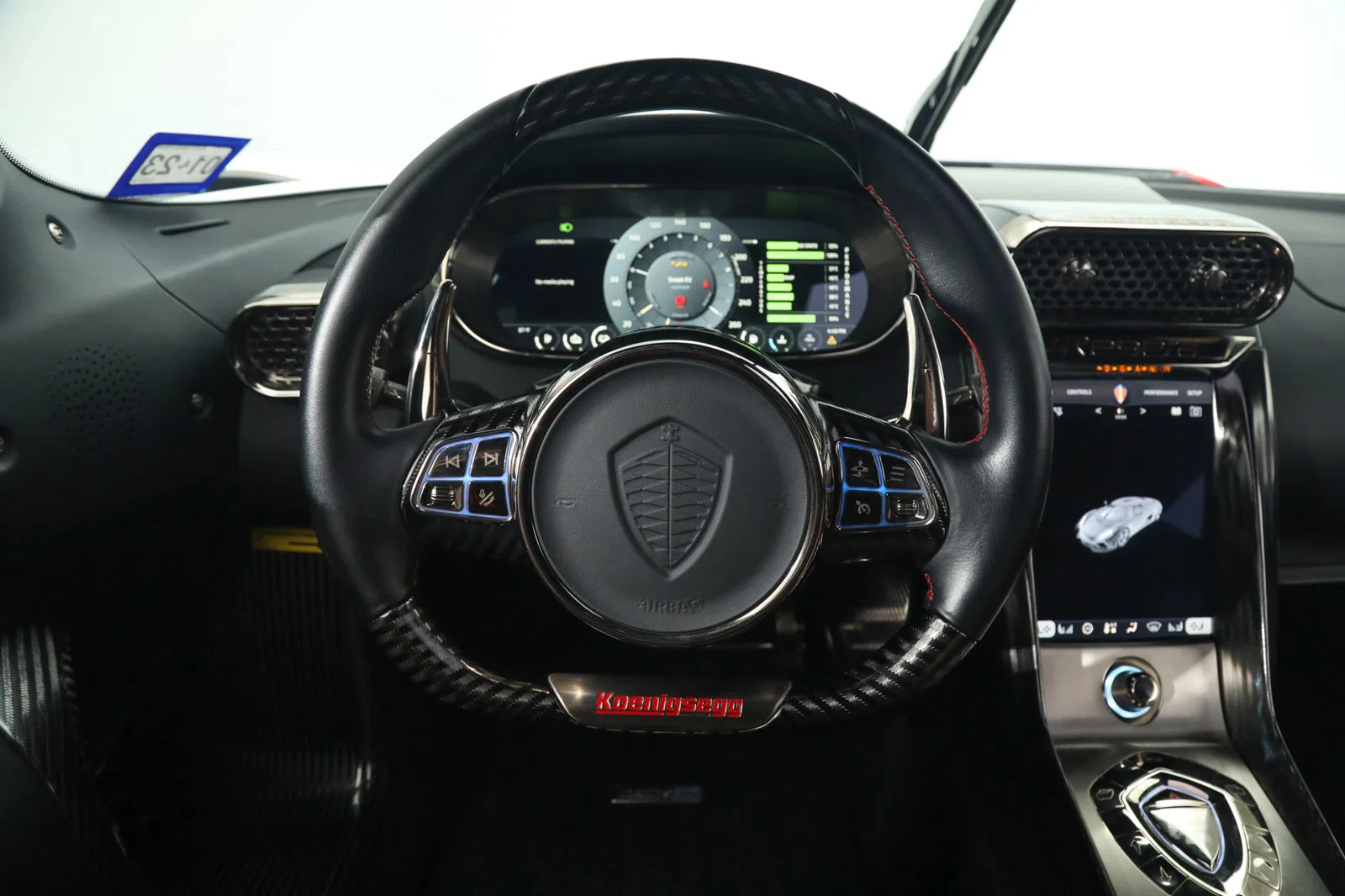 2019 Koenigsegg Regera interior, dashboard