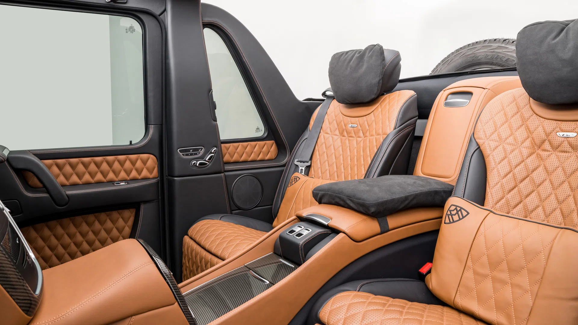 2018 Mercedes-Maybach G650 Landaulet interior, seats, Leather exclusive brown