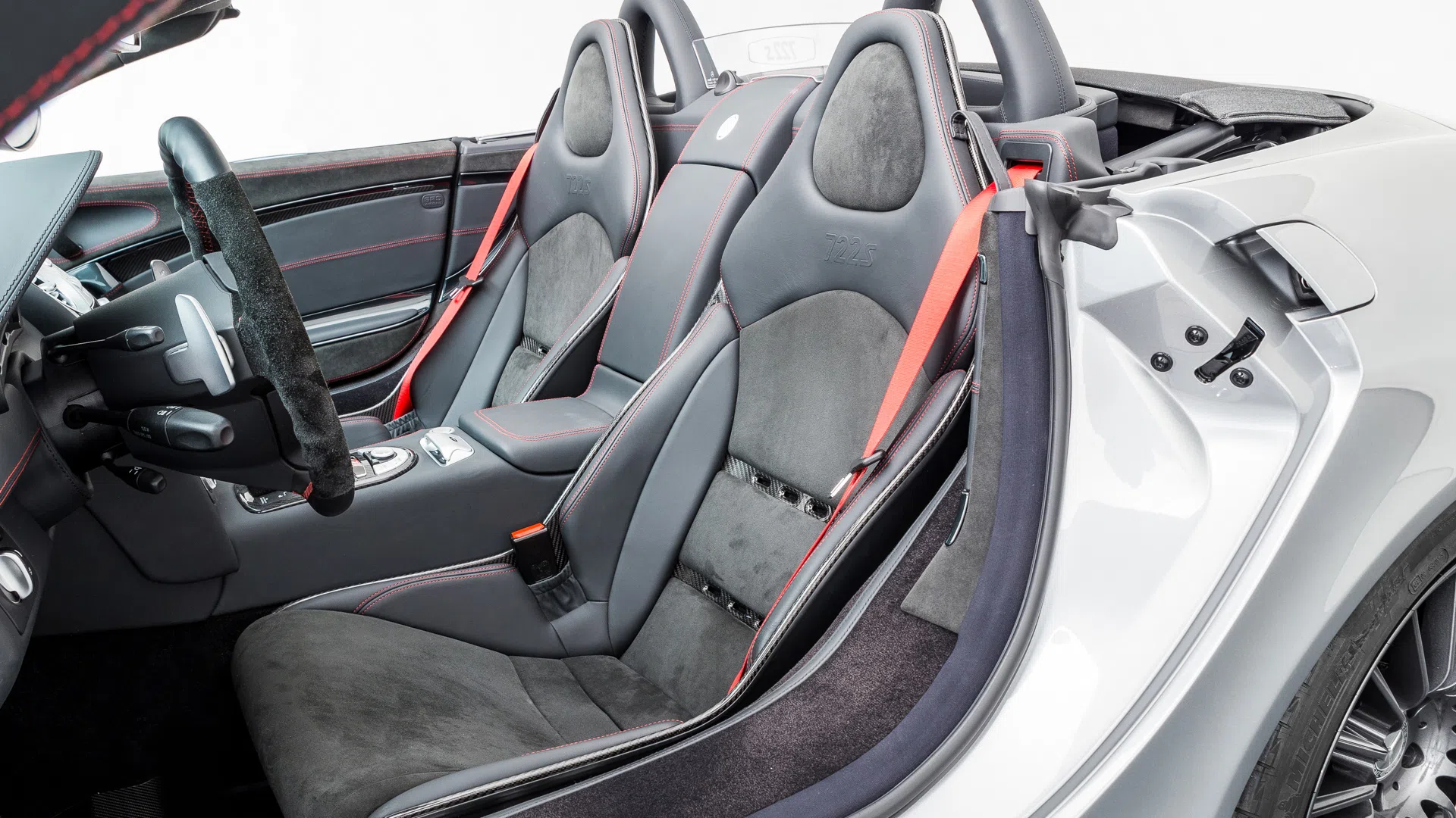 2009 Mercedes-Benz SLR McLaren Edition 722S Roadster interior, seats, Leather exclusive black