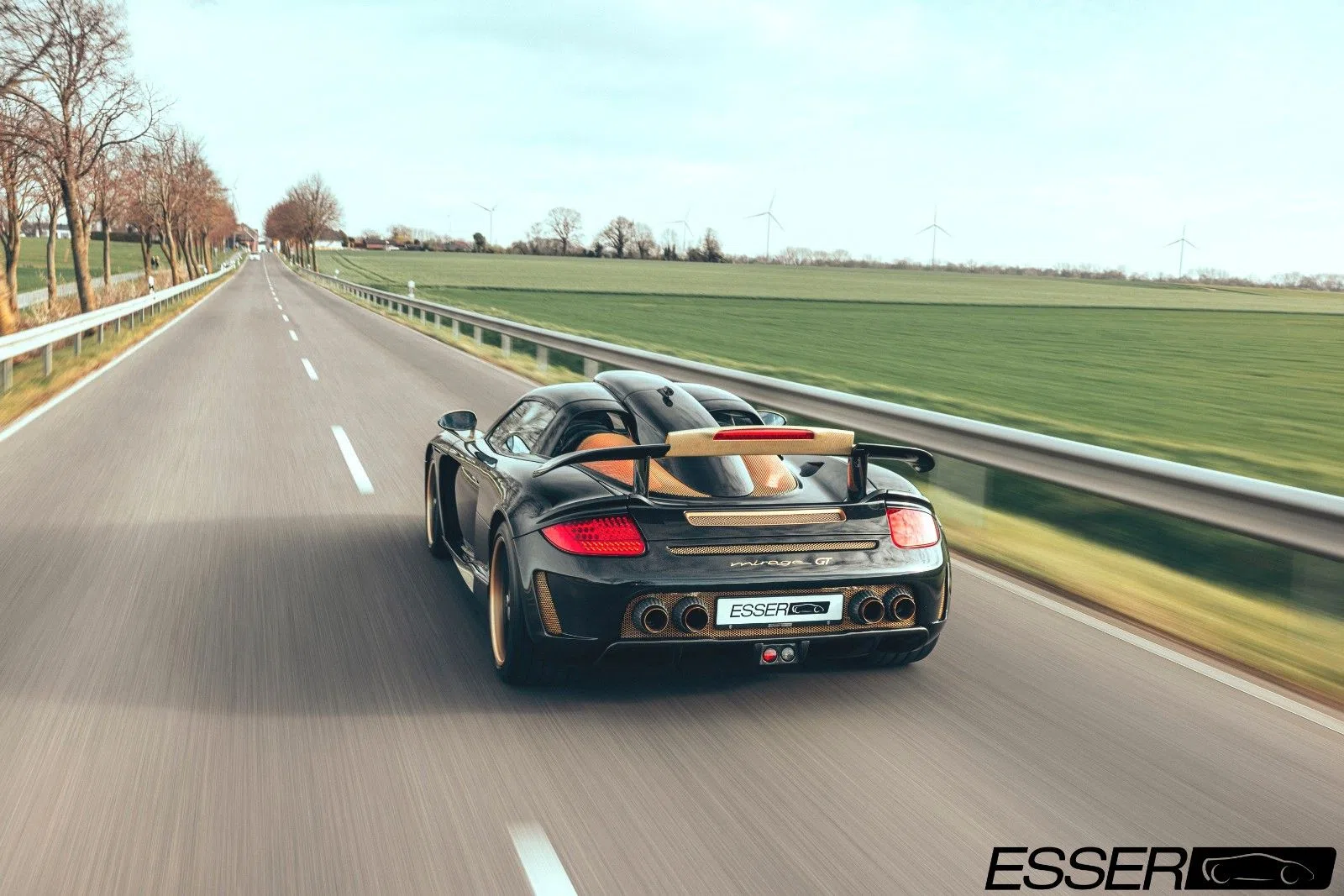 2004 Porsche Carrera GT : Gemballa Mirage GT 'Gold Edition', rear three-quarter view
