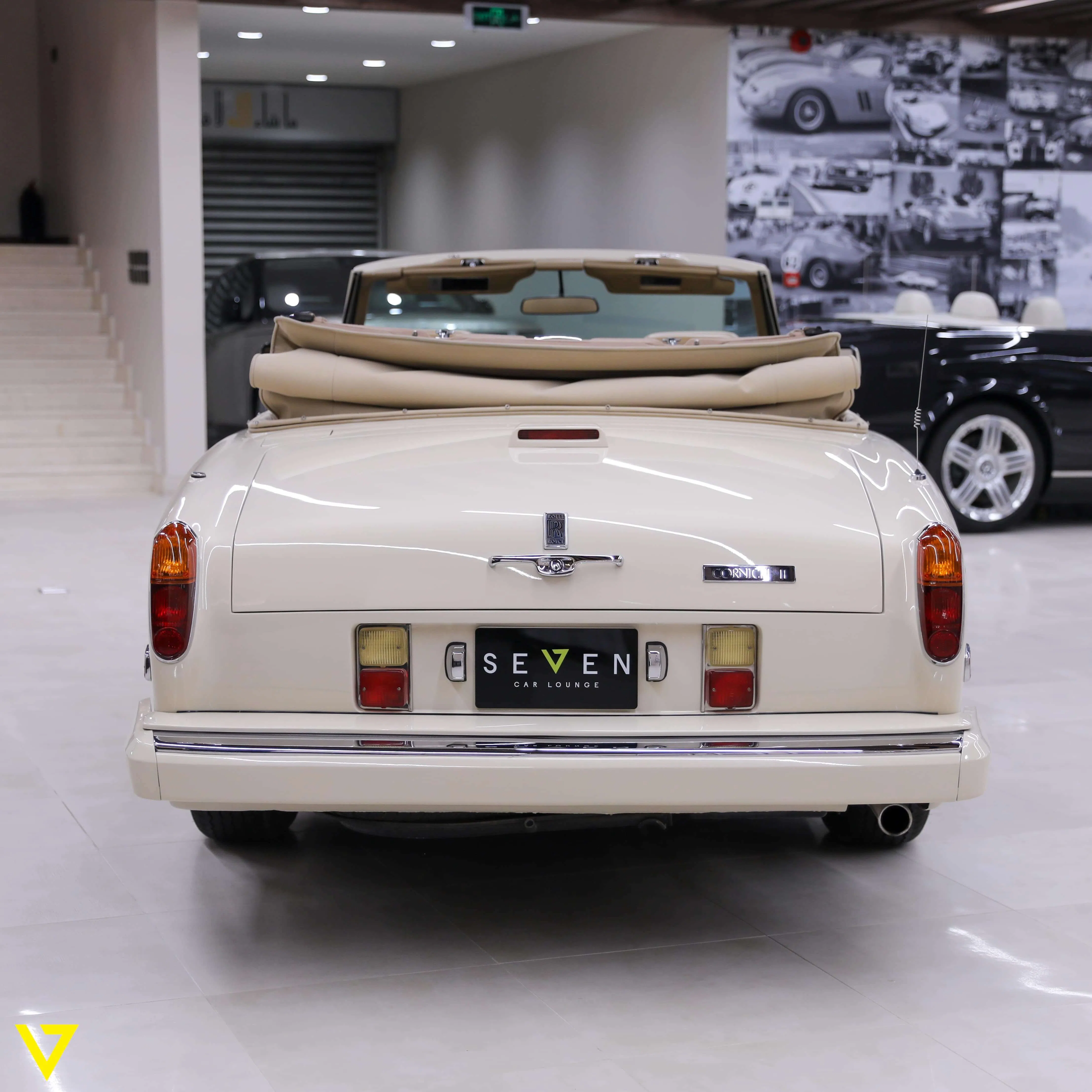 1987 Rolls-Royce Corniche II, rear three-quarter view