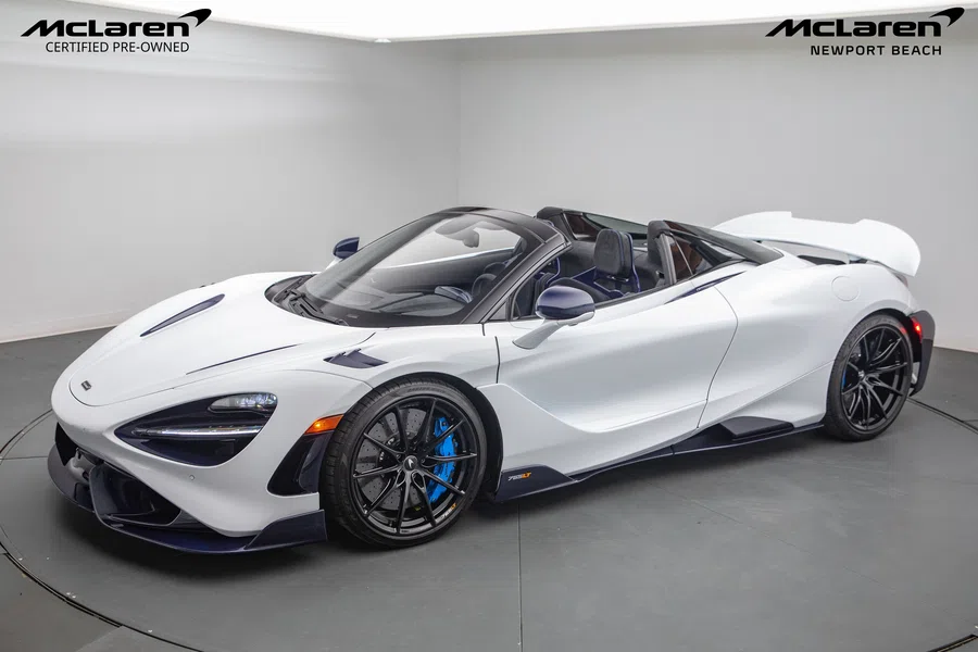 2022 McLaren 765LT for sale, exterior, Mso Alaskan Diamond White