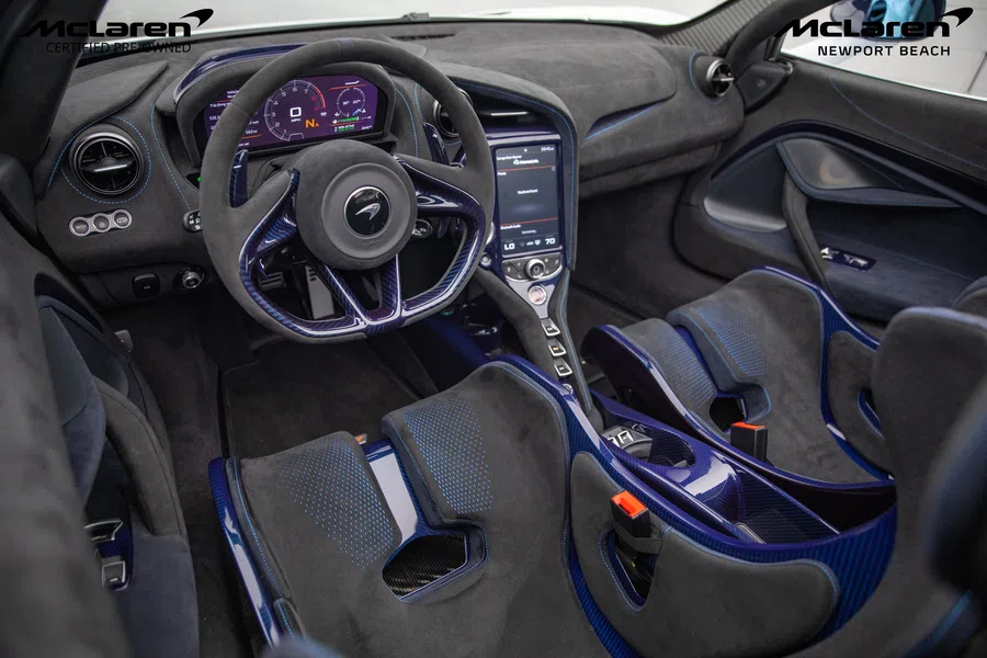 2022 McLaren 765LT interior, dashboard