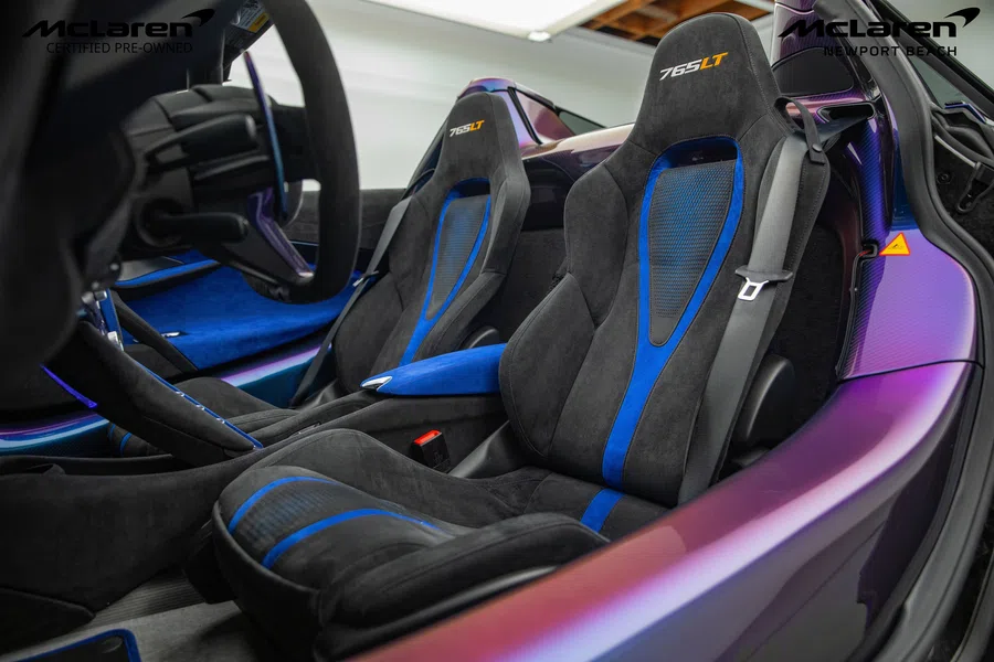 2022 McLaren 765LT interior, seats