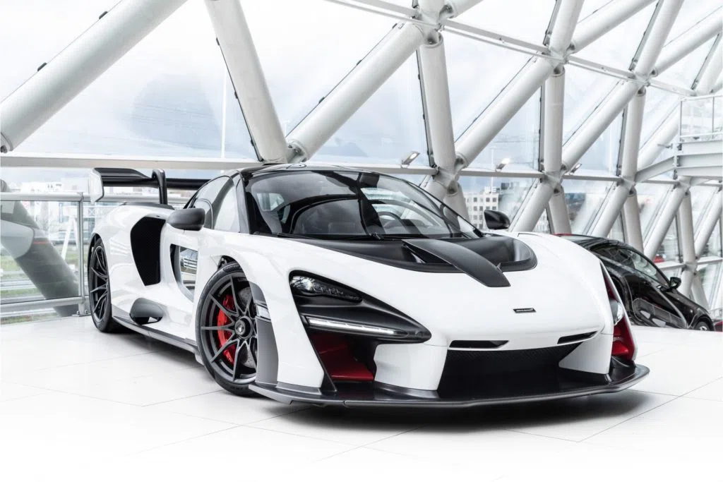 2019 McLaren Senna for sale, front three-quarter view, White