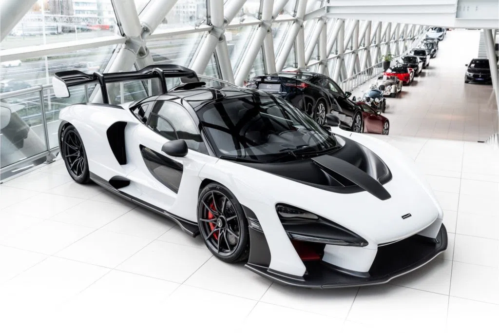 2019 McLaren Senna for sale, front three-quarter view, White