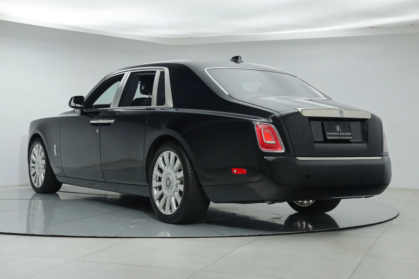 2022 Rolls-Royce Phantom, rear three-quarter view
