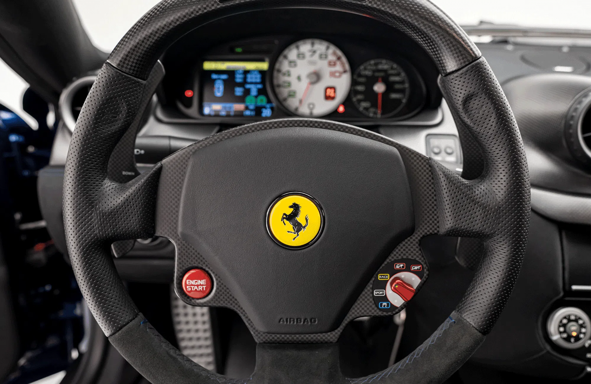 2011 Ferrari 599 GTO interior, steering wheel