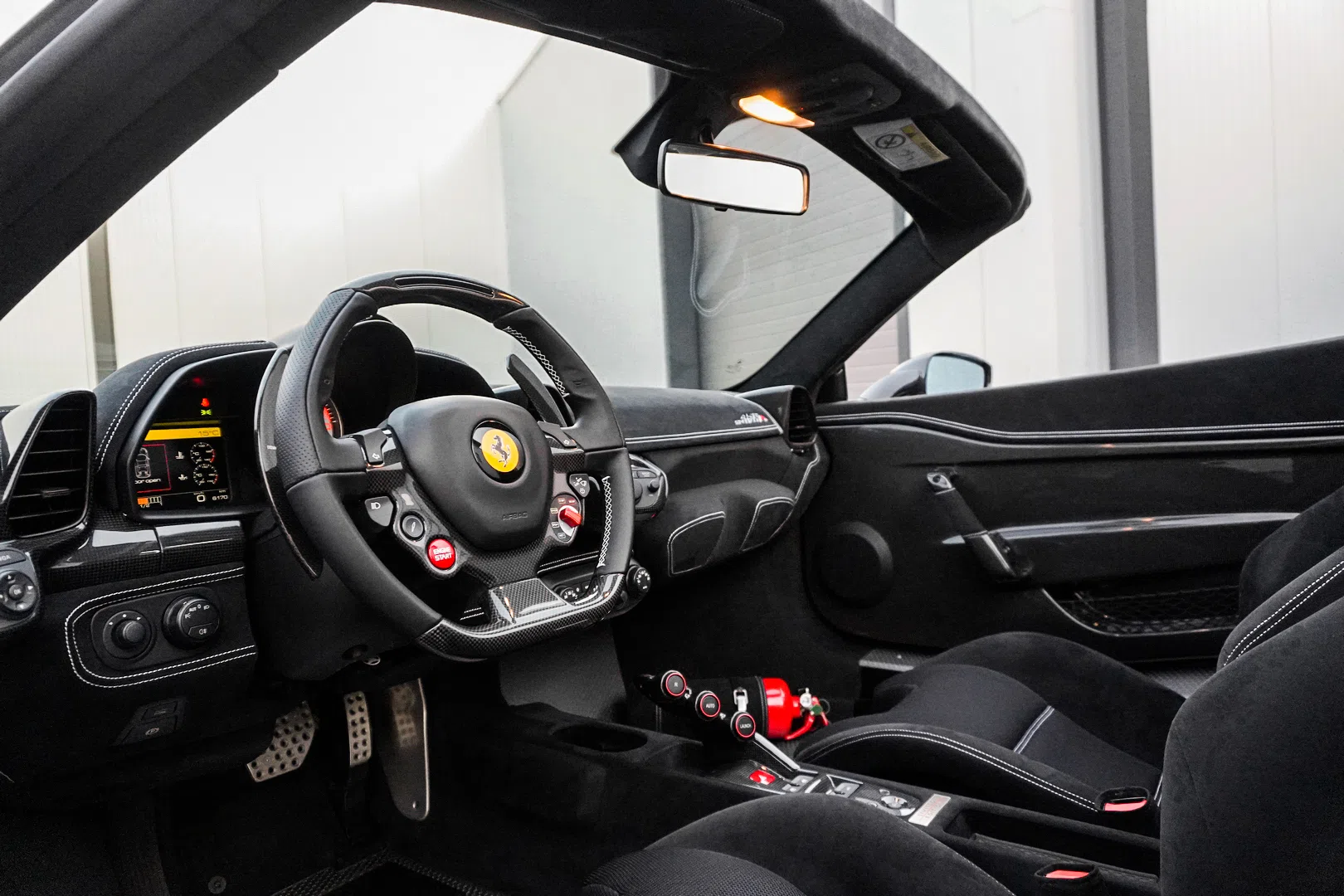 2015 Ferrari 458 Speciale Aperta interior, dashboard
