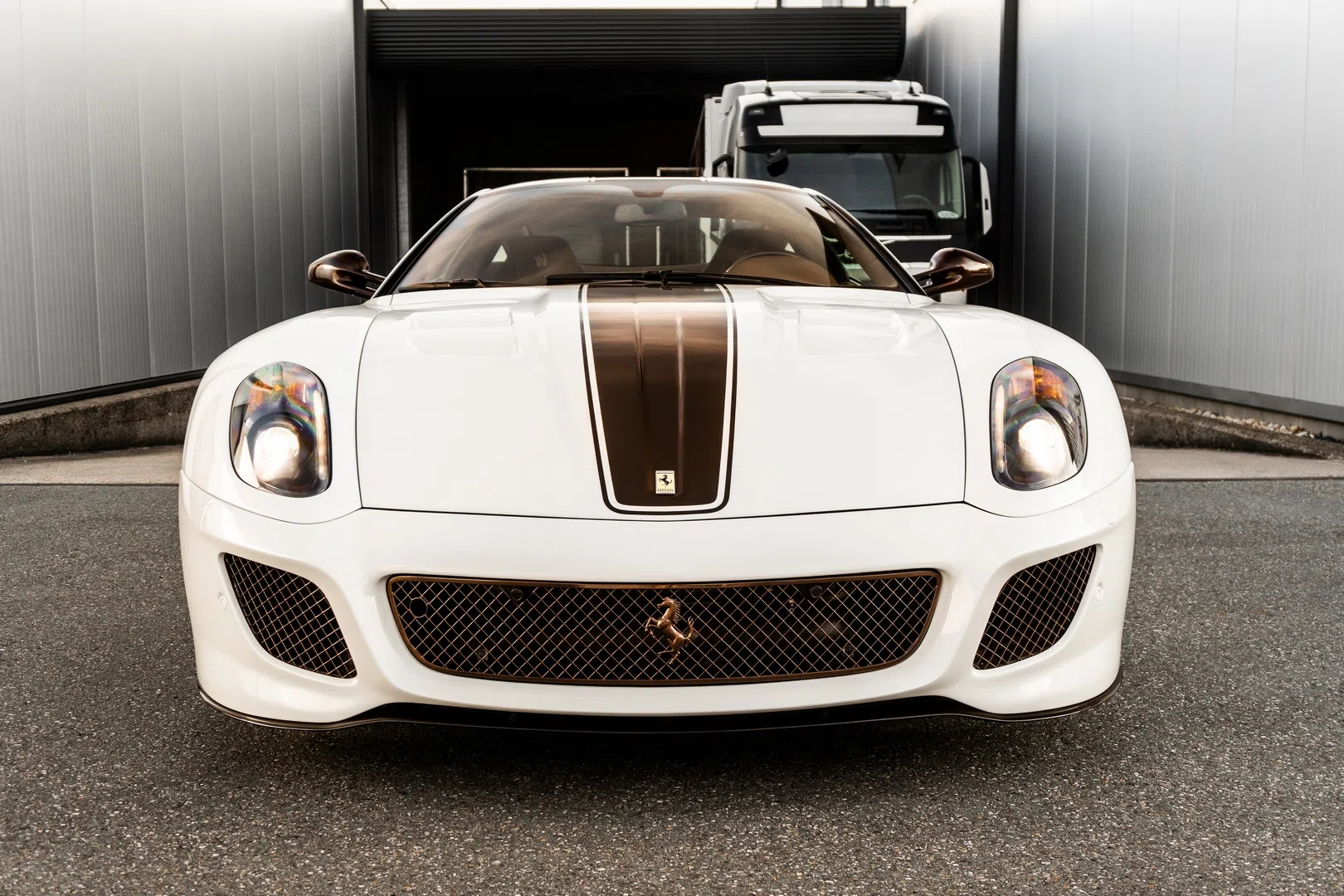 2011 Ferrari 599 GTO for sale, exterior, Bianco Perla