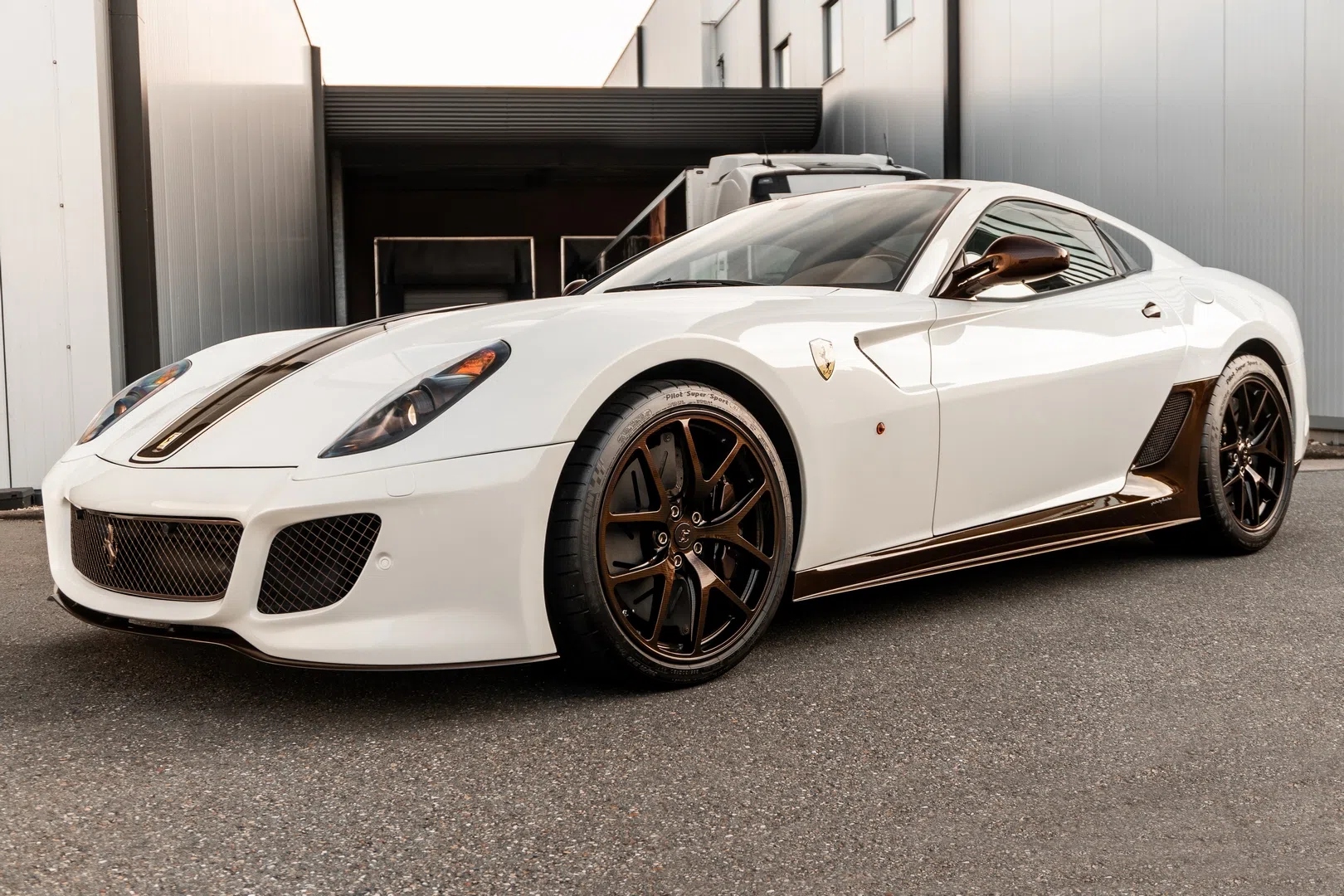 2011 Ferrari 599 GTO for sale, exterior, Bianco Perla