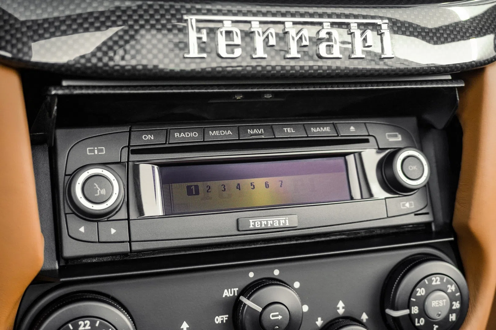 2011 Ferrari SA Aperta interior, center console
