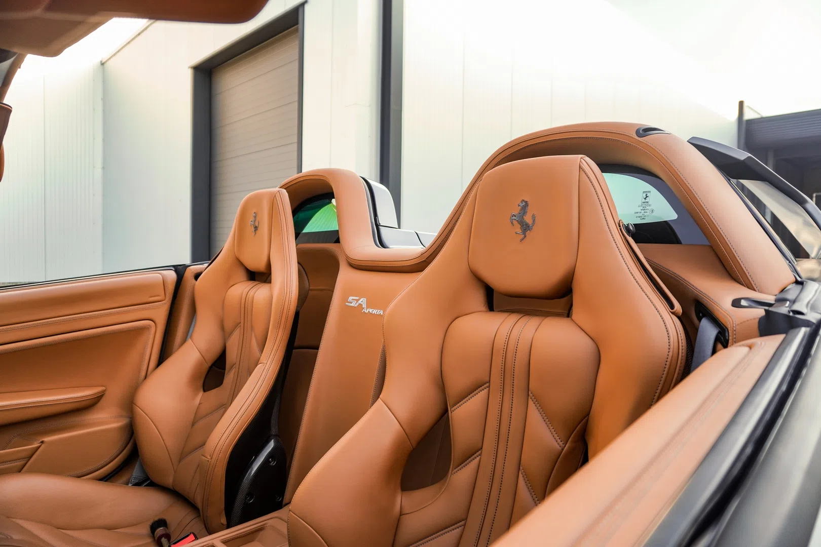 2011 Ferrari SA Aperta interior, seats
