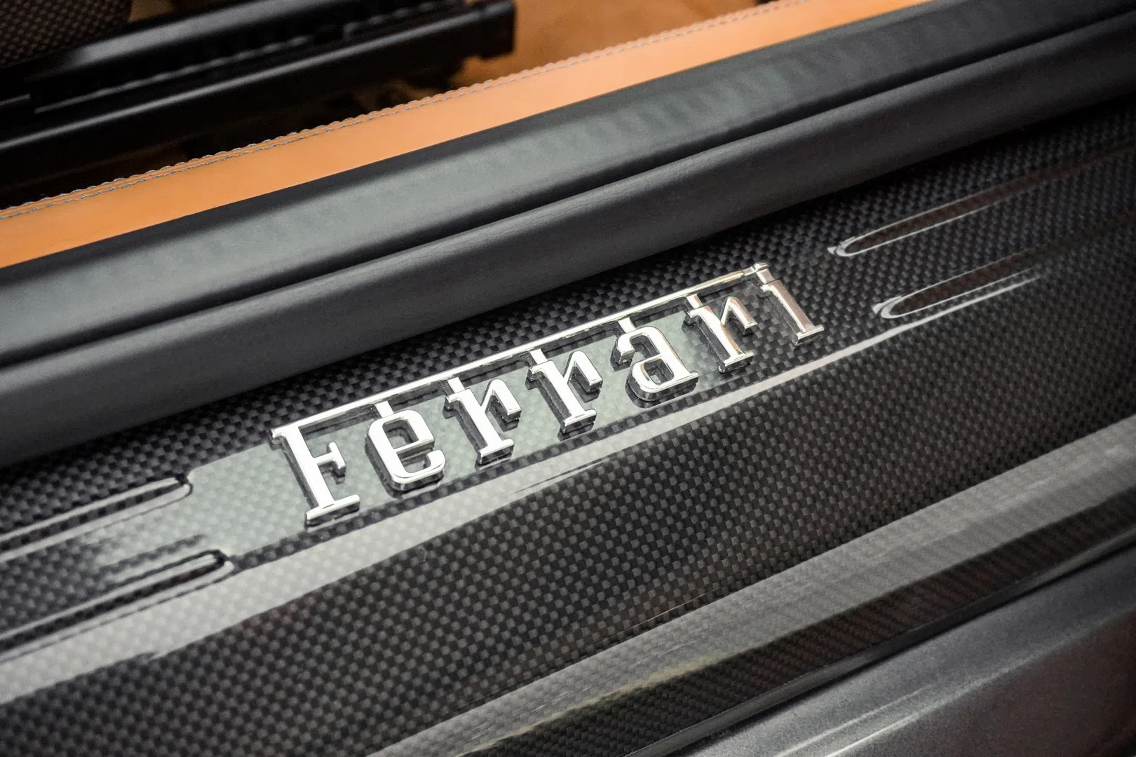 2011 Ferrari SA Aperta interior, door sill