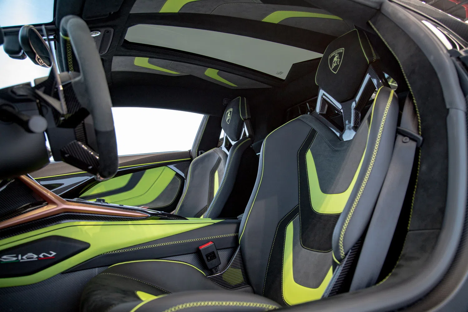 2022 Lamborghini Sián interior, seats
