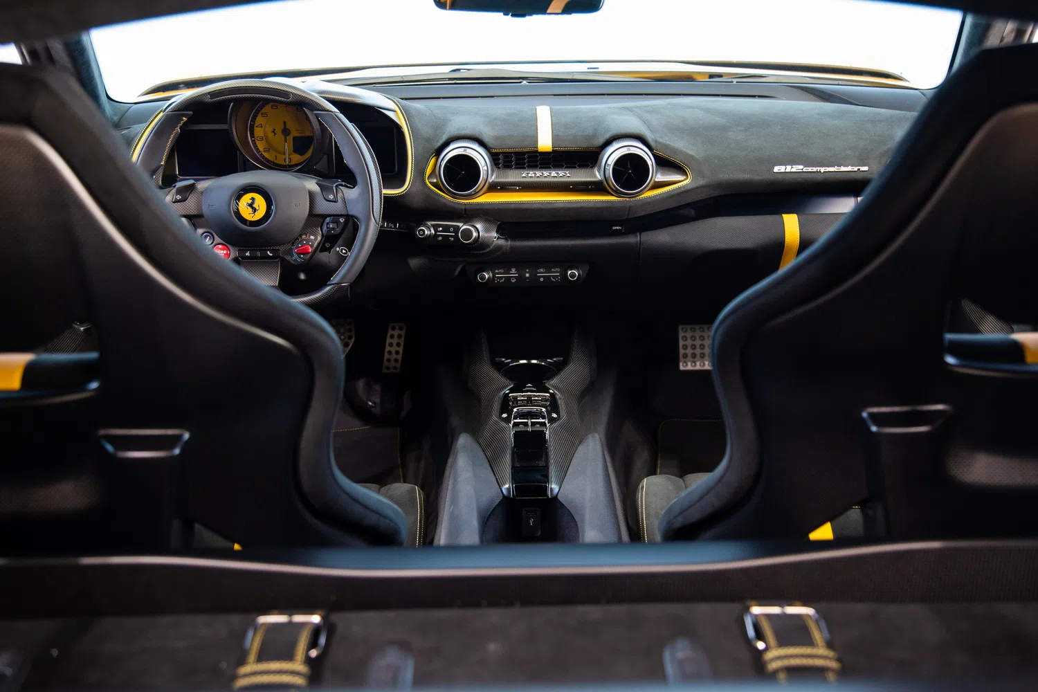 2023 Ferrari 812 Competizione interior, dashboard