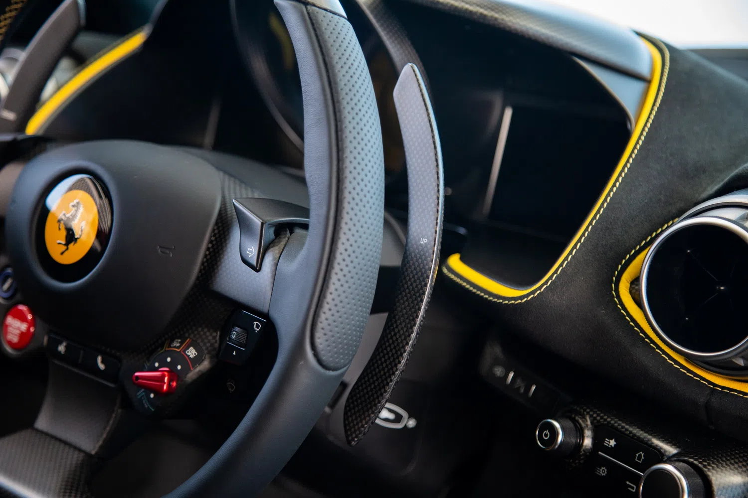 2023 Ferrari 812 Competizione interior, steering wheel