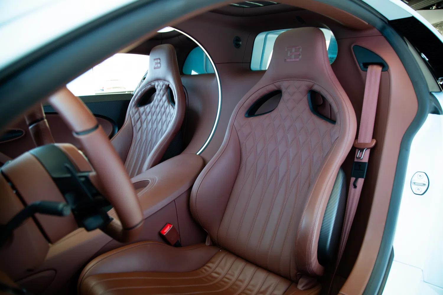 2021 Bugatti Chiron Sport interior, seats