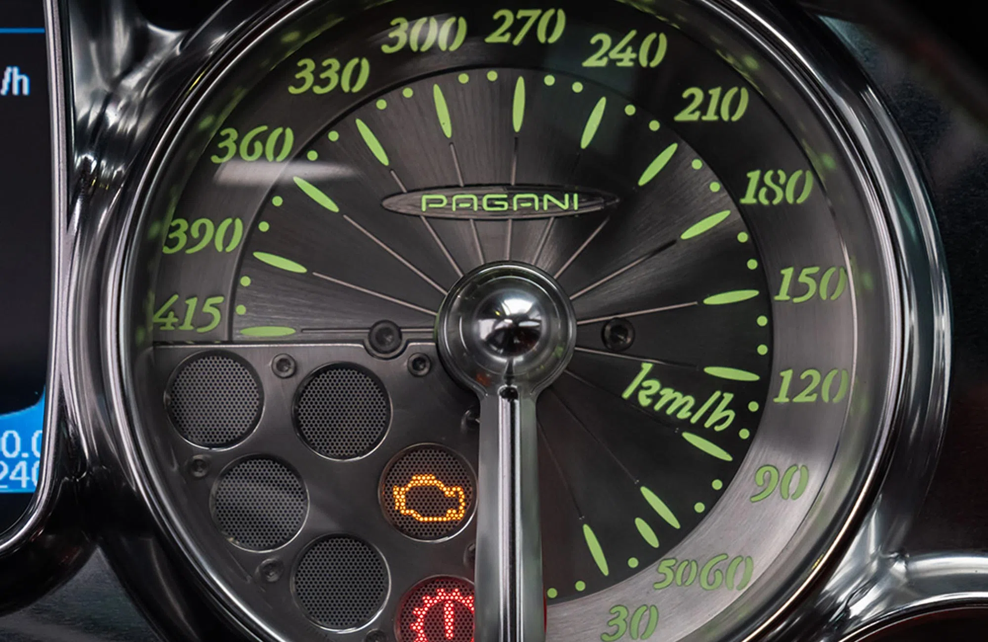 2014 Pagani Huayra Carbon Edition interior, Hand-stitched red leather
