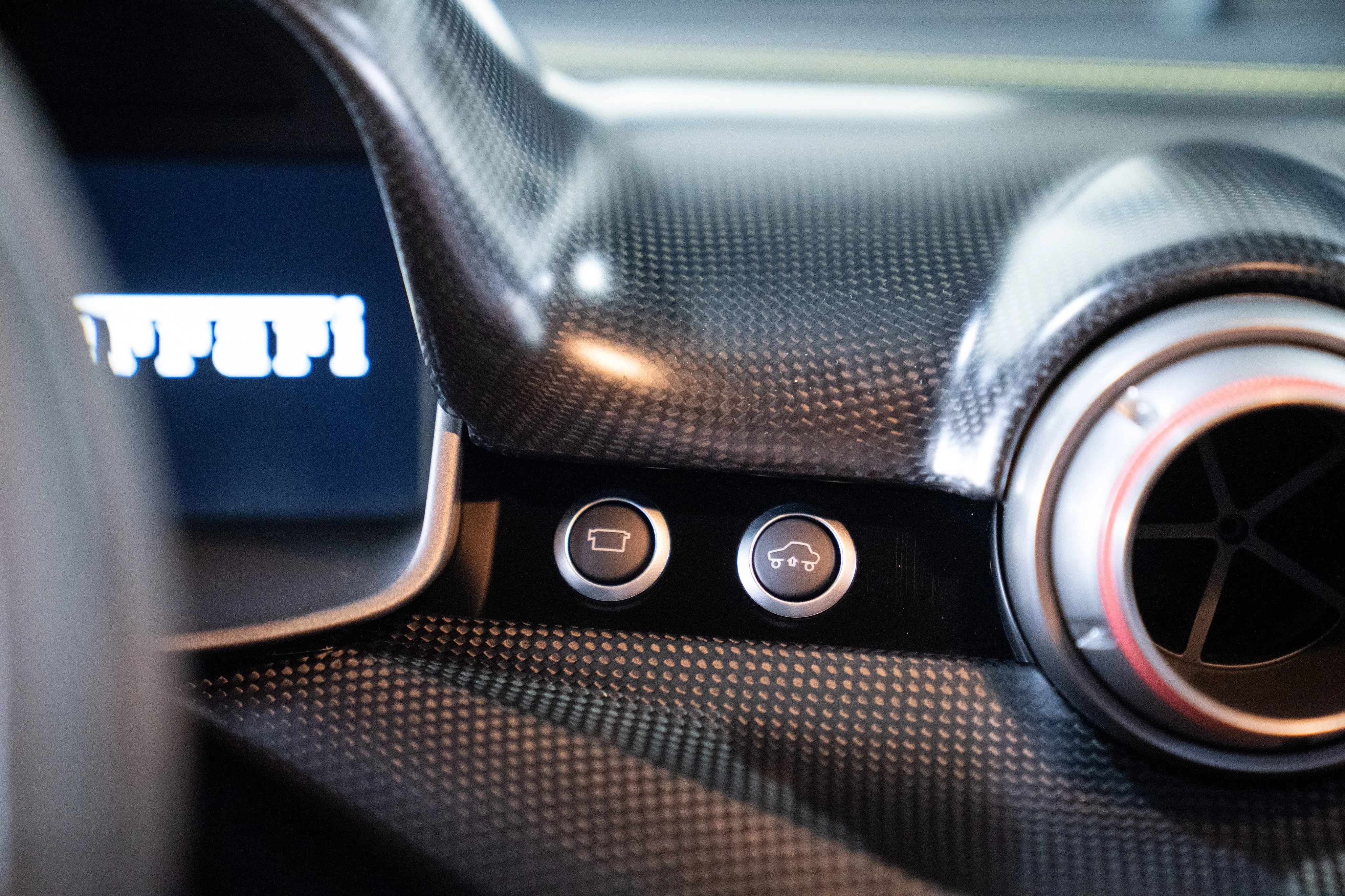 2017 Ferrari F12tdf interior, center console