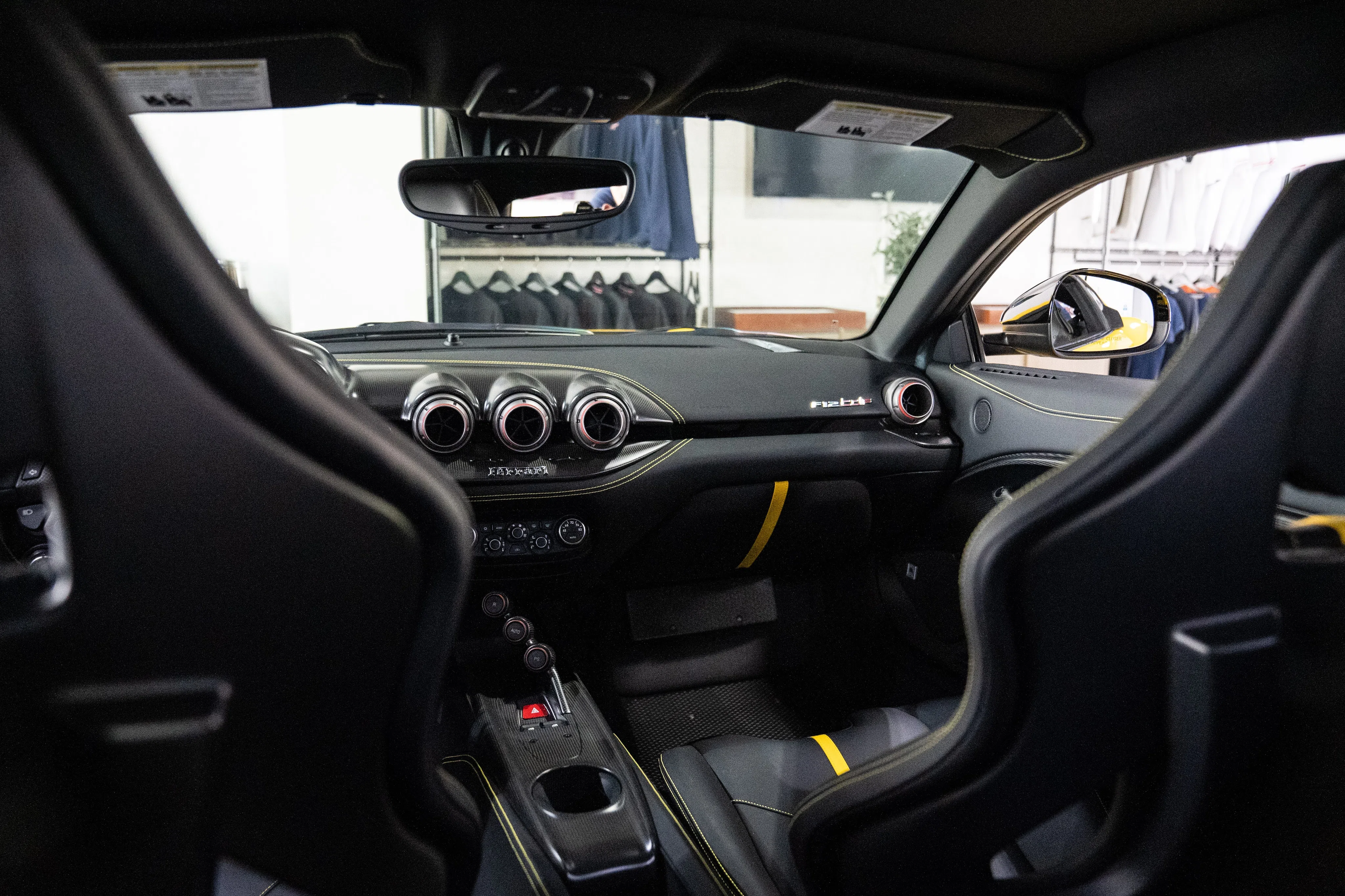 2017 Ferrari F12tdf interior, dashboard