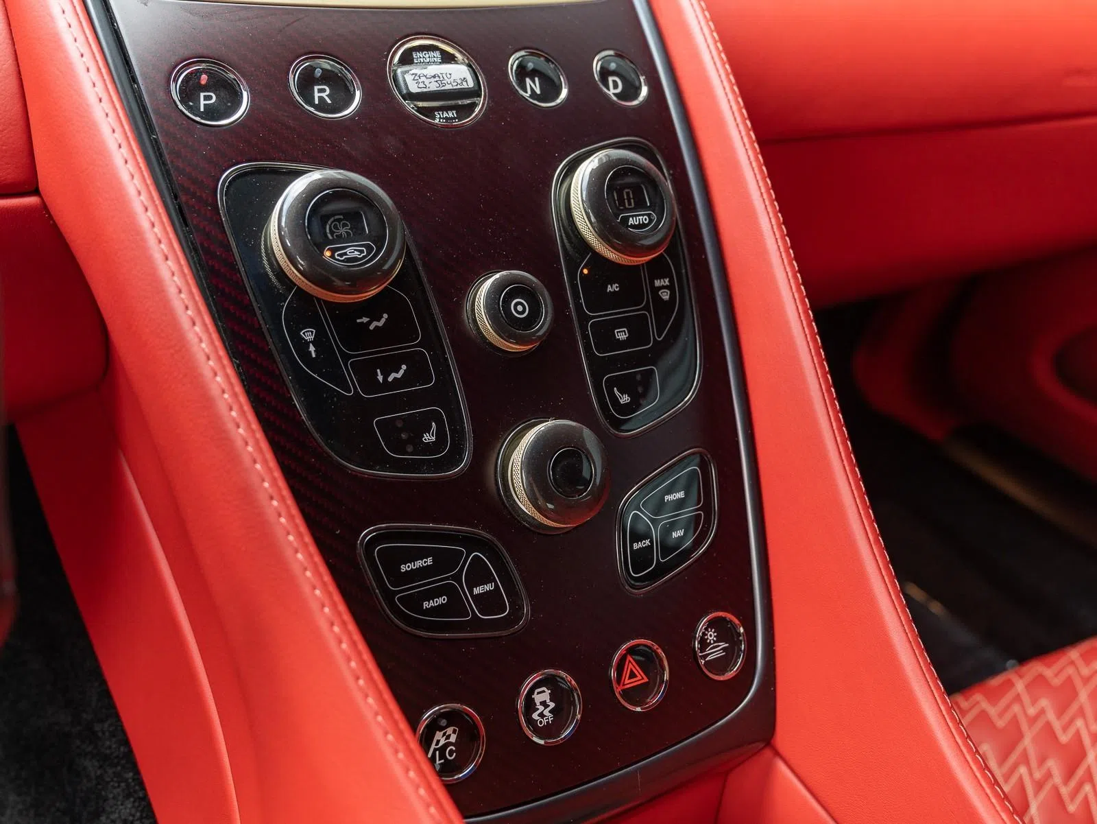 2019 Aston Martin Vanquish Zagato interior, Spicy Red